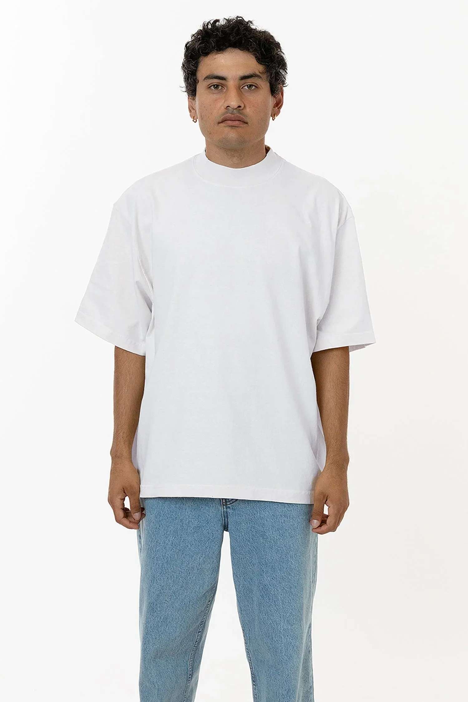 1825GD Unisex - Oversized Short Sleeve High Mockneck T-shirt