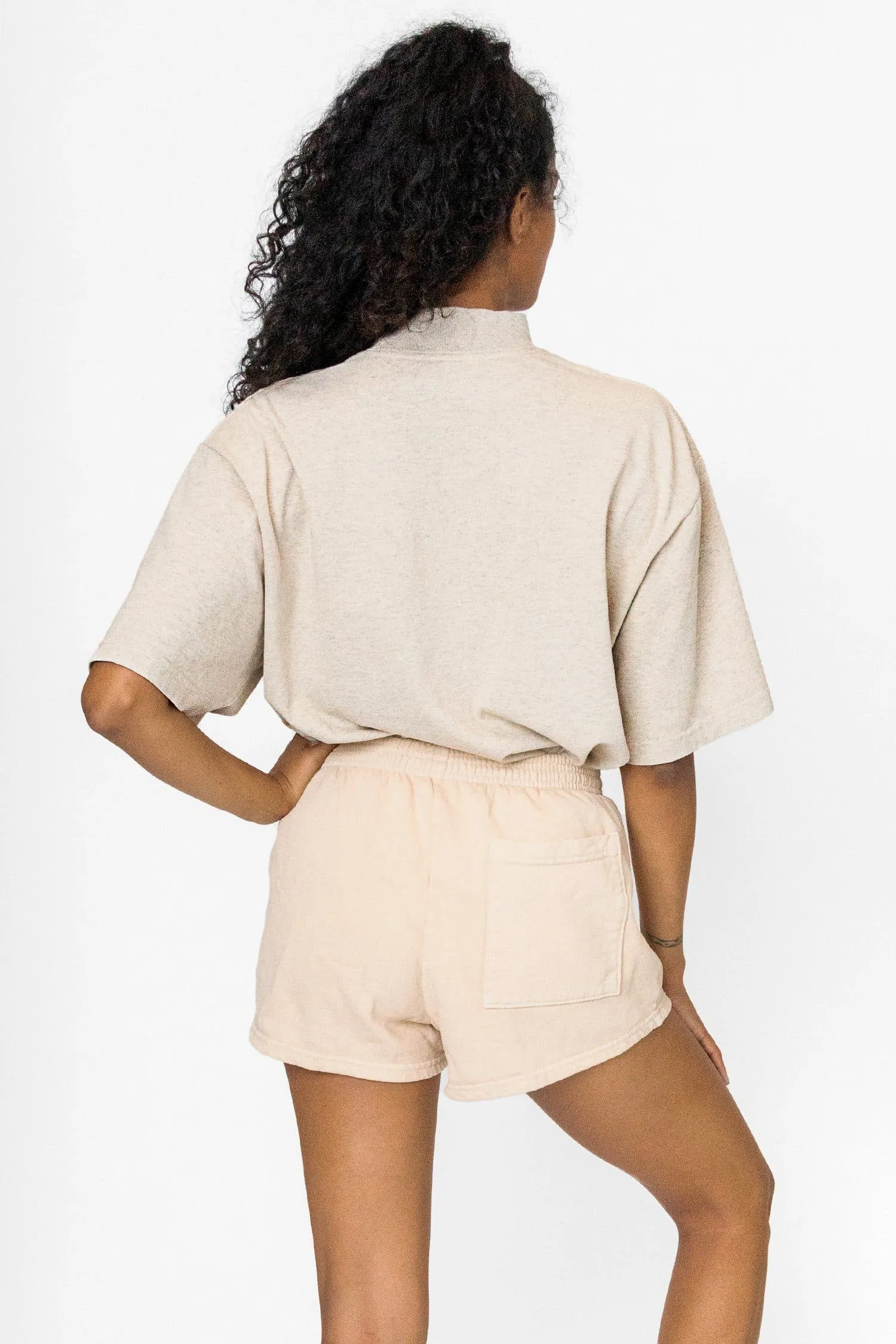 1825GD Unisex - Oversized Short Sleeve High Mockneck T-shirt