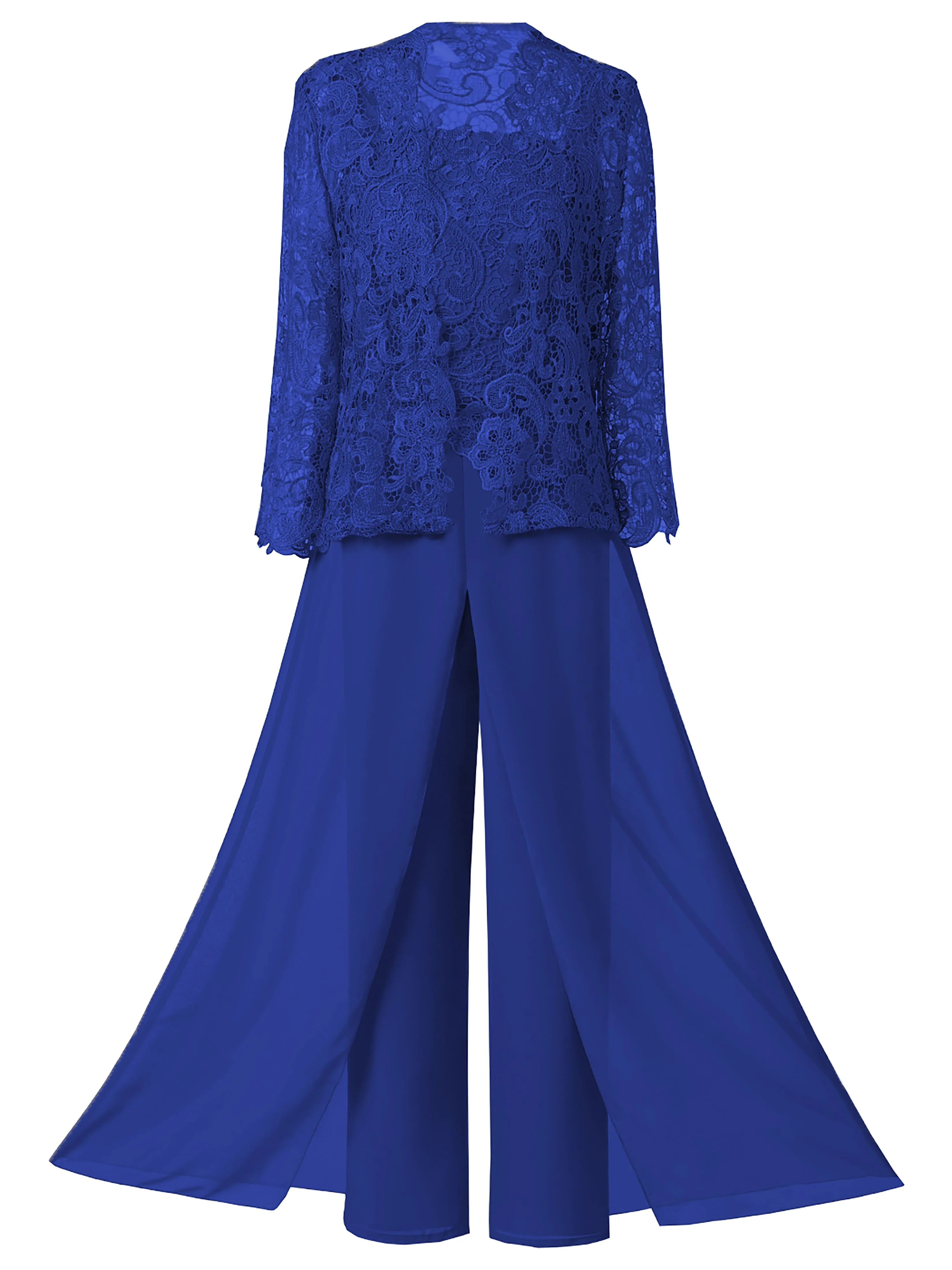 3 Pieces Lace Mother Of the Bride Dress Pants Suits
