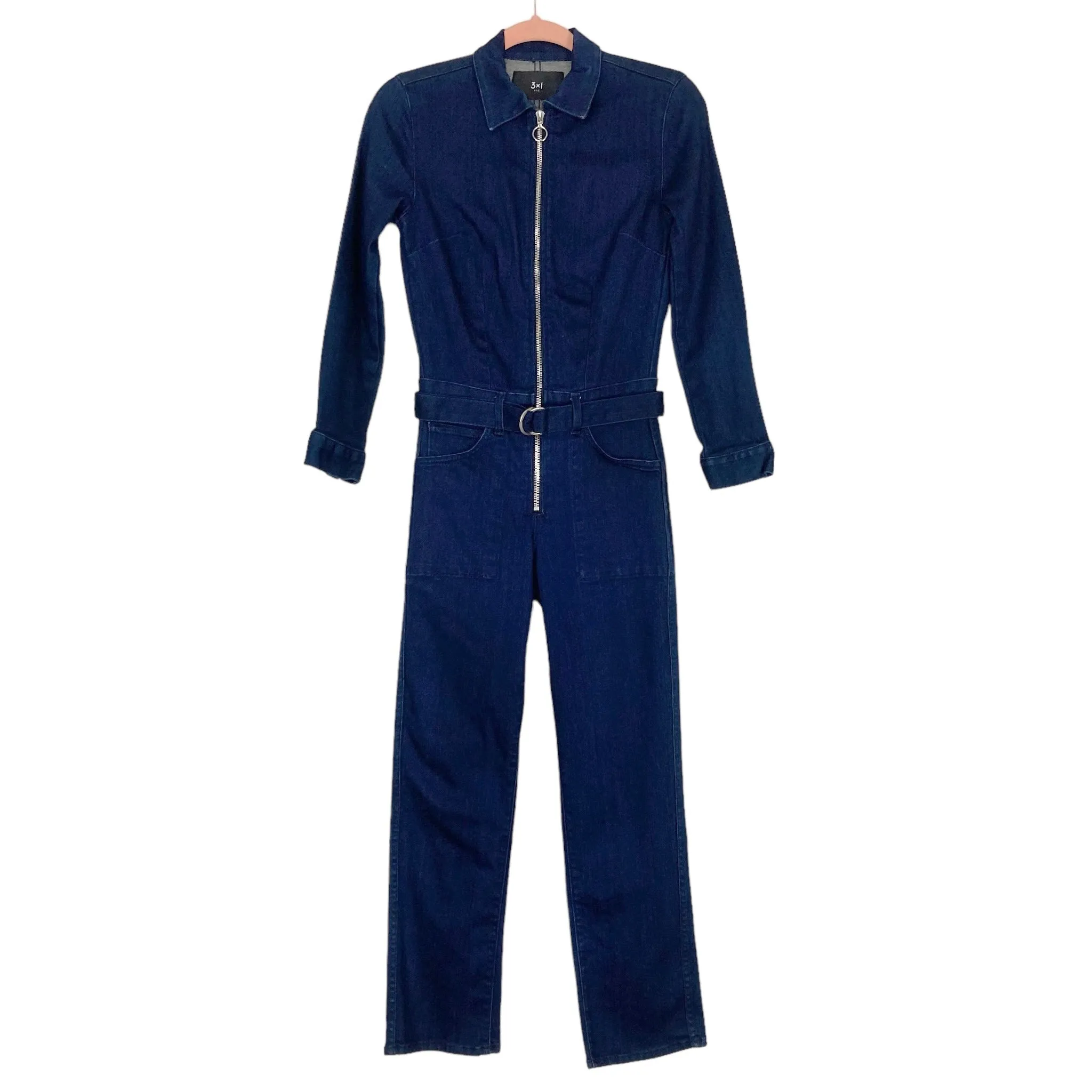 3x1 NYC Denim Front Zip Jumpsuit- Size XS