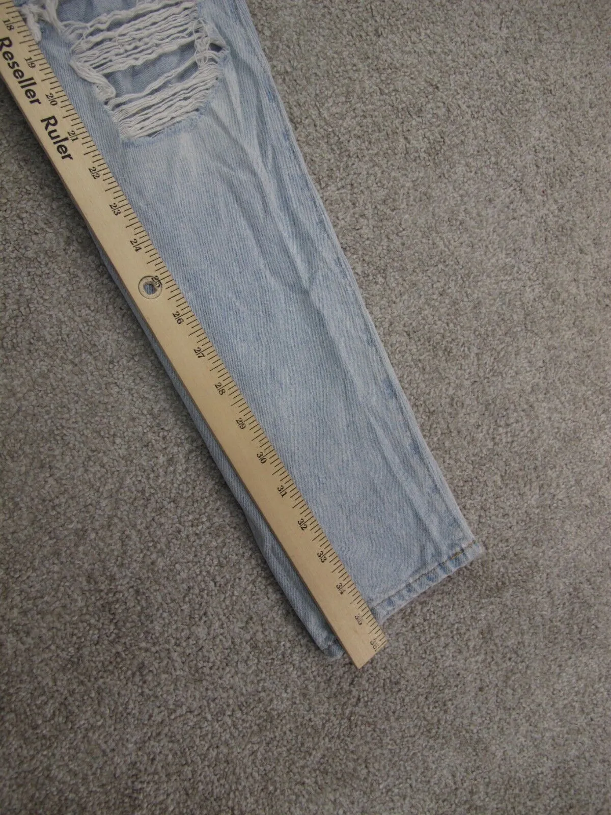Abercrombie & Fitch Womens Jeans Skinny Leg Distressed Denim Blue Size W24