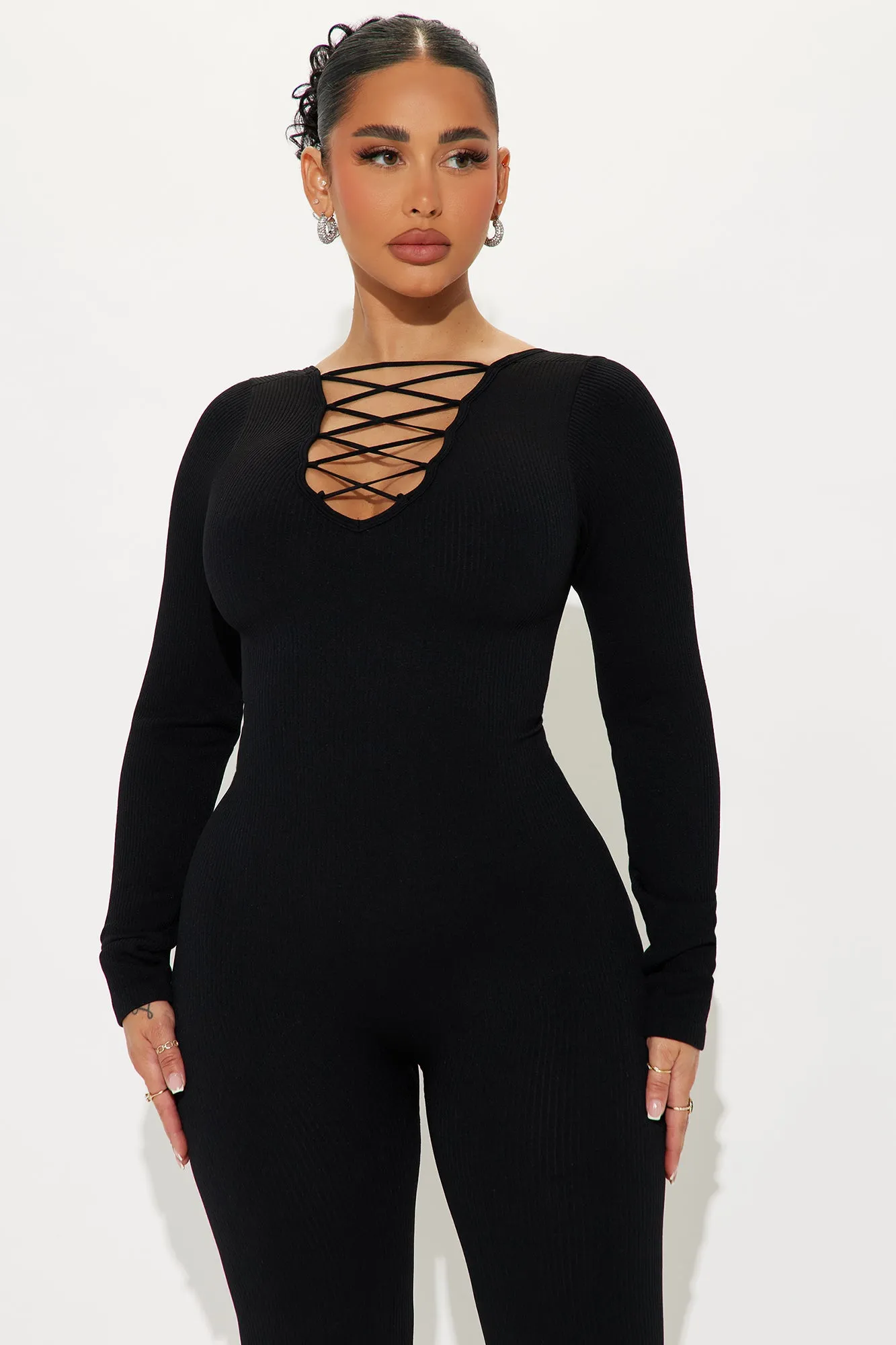 Adelaide Seamless Jumpsuit - Black