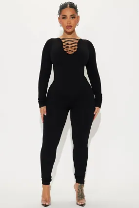 Adelaide Seamless Jumpsuit - Black