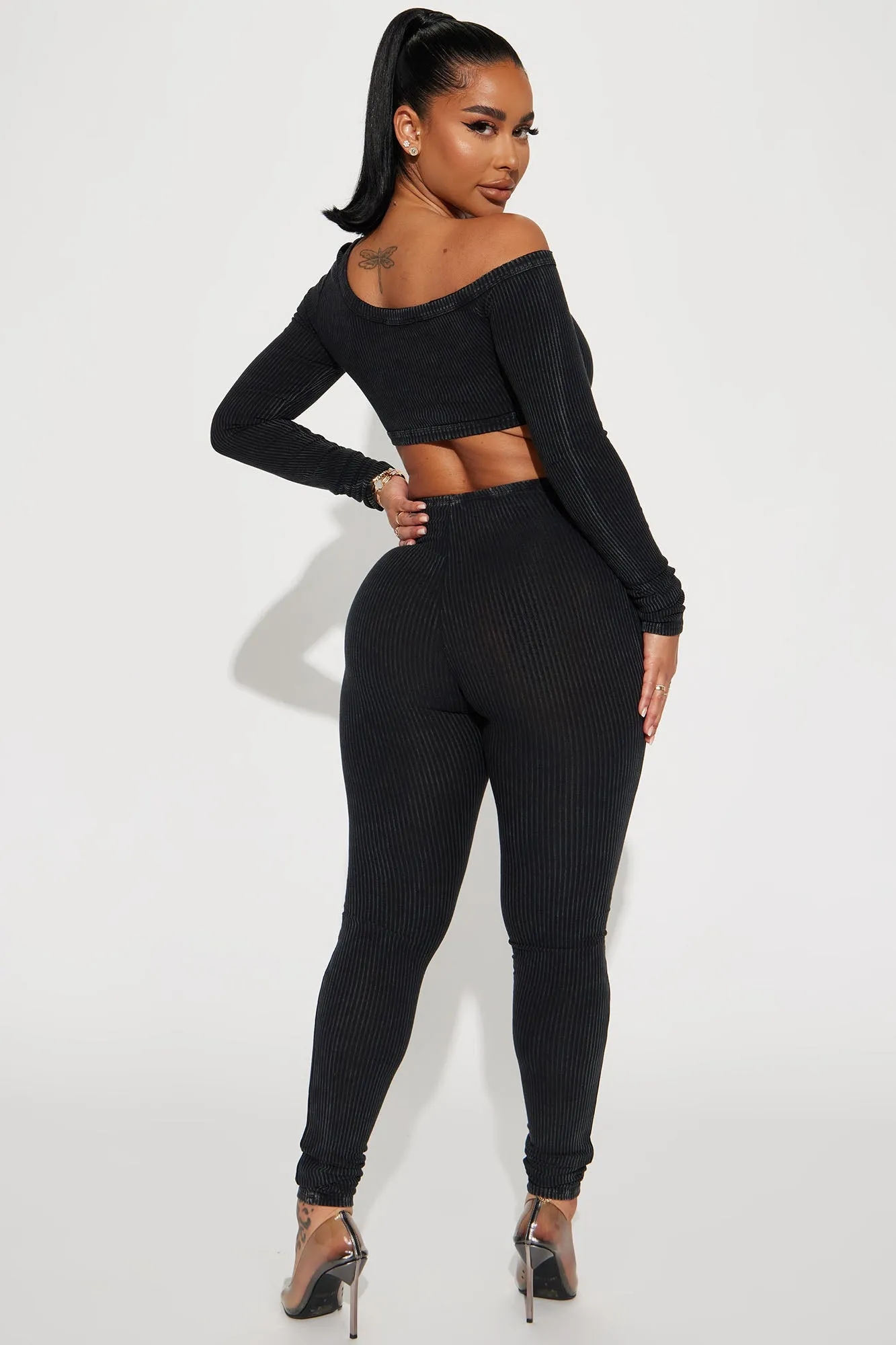 Ashton Mineral Wash Jumpsuit - Black