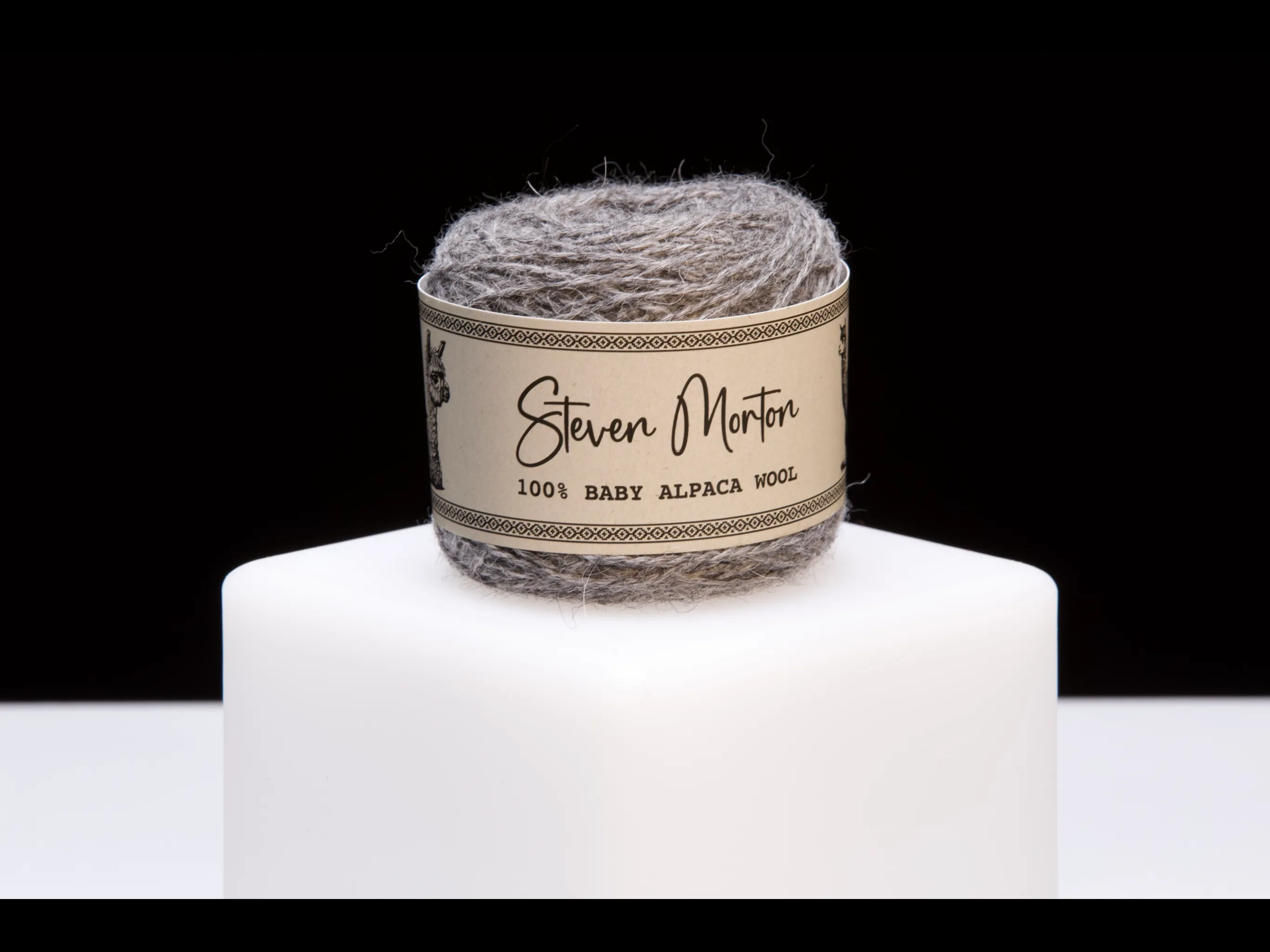 Baby Alpaca Yarn - Natural Grey (Set of 3)