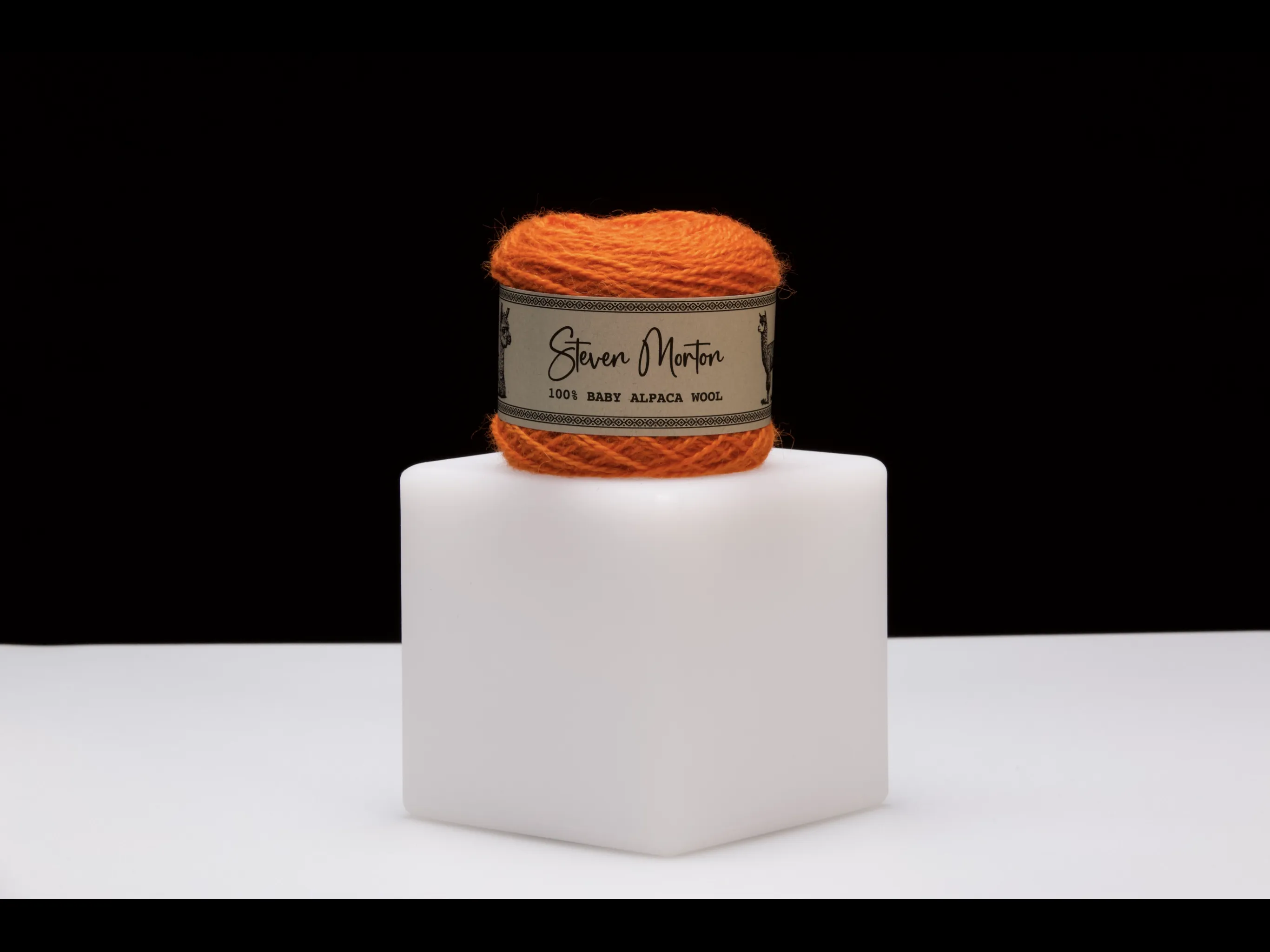 Baby Alpaca Yarn - Orange - (Set of 3)