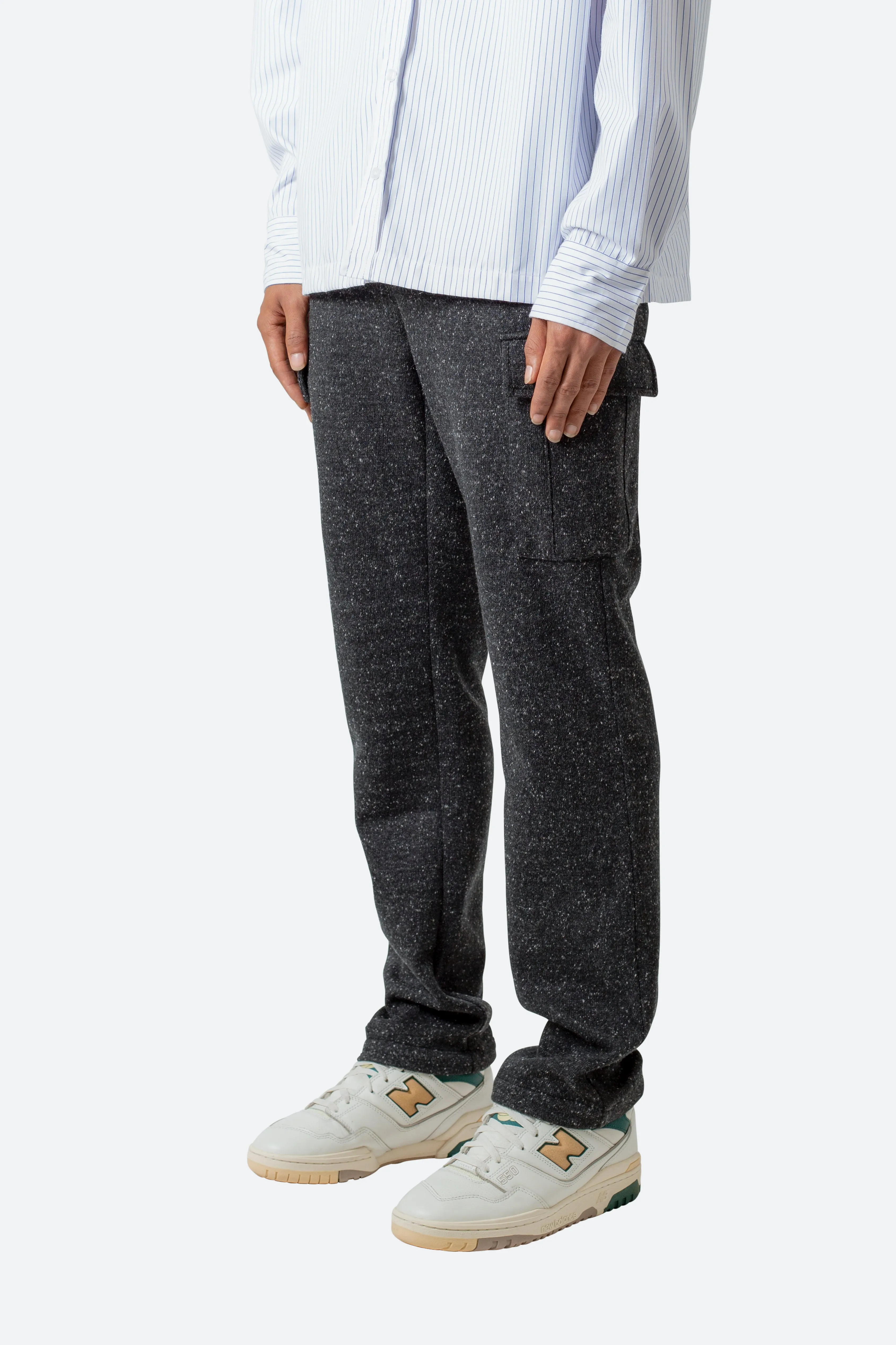 Baggy Knit Cargo - Black