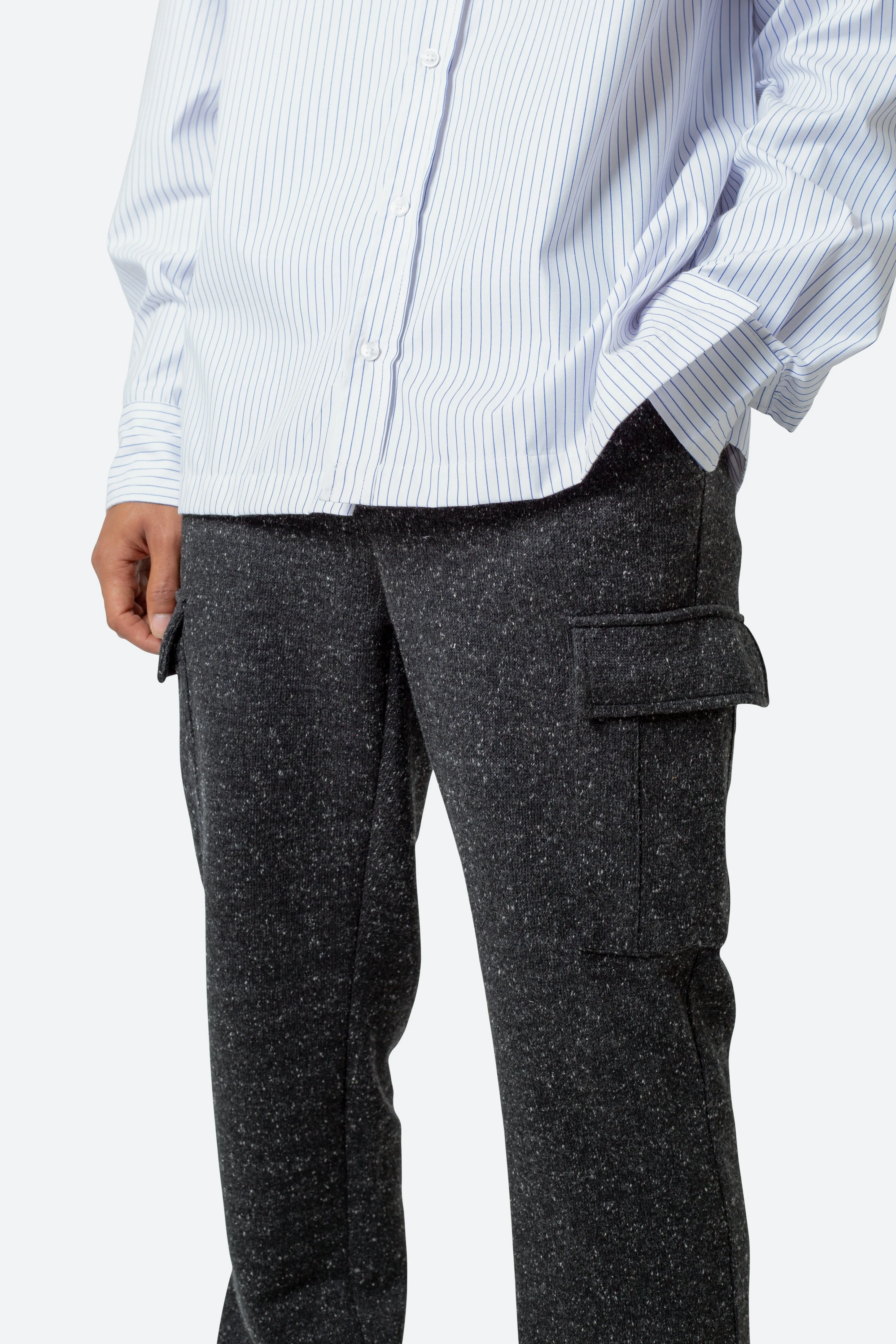 Baggy Knit Cargo - Black