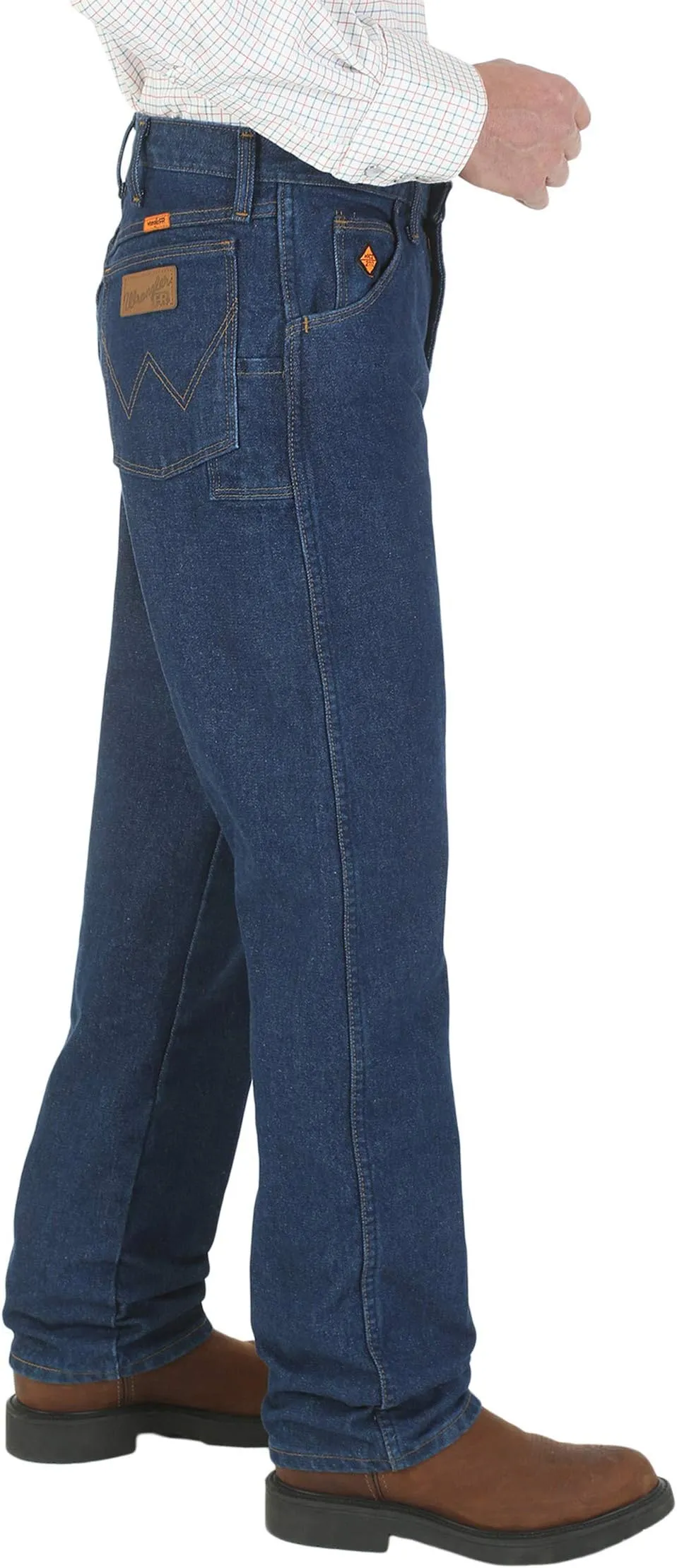 Big & Tall Flame Resistant Relaxed Fit Cowboy Cut Jeans Wrangler, Prewash
