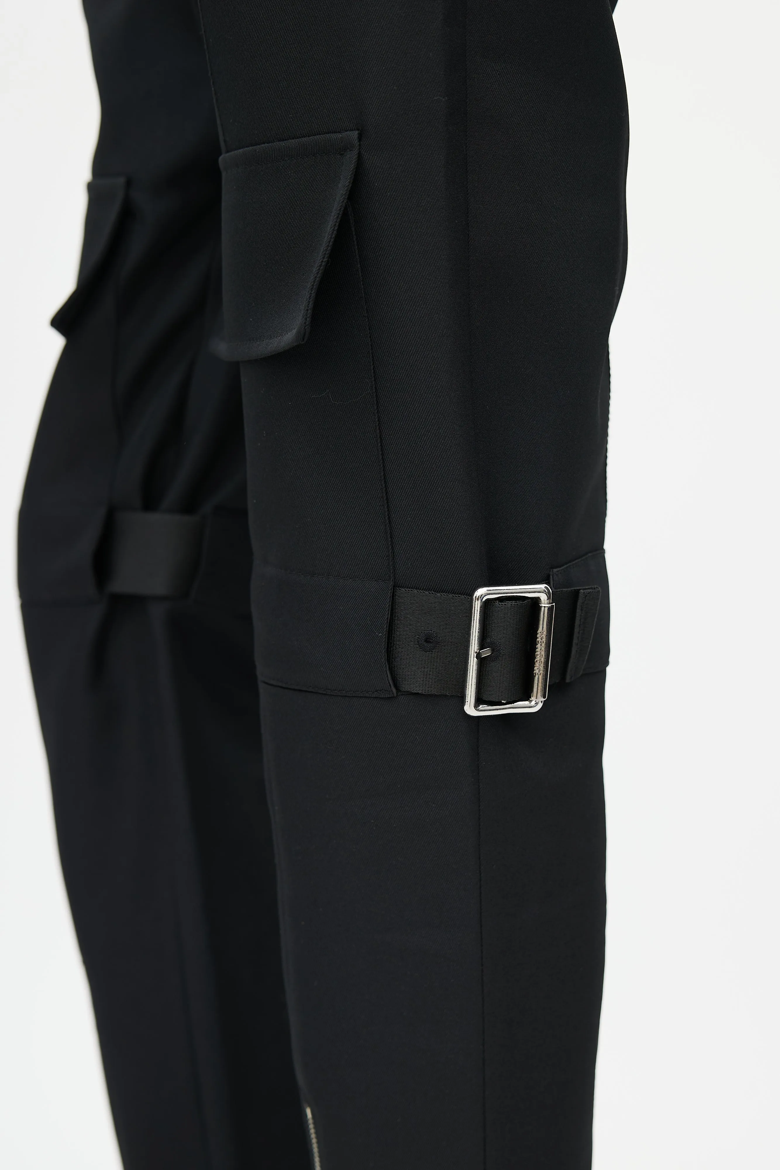 Black & Silver Cargo Pant
