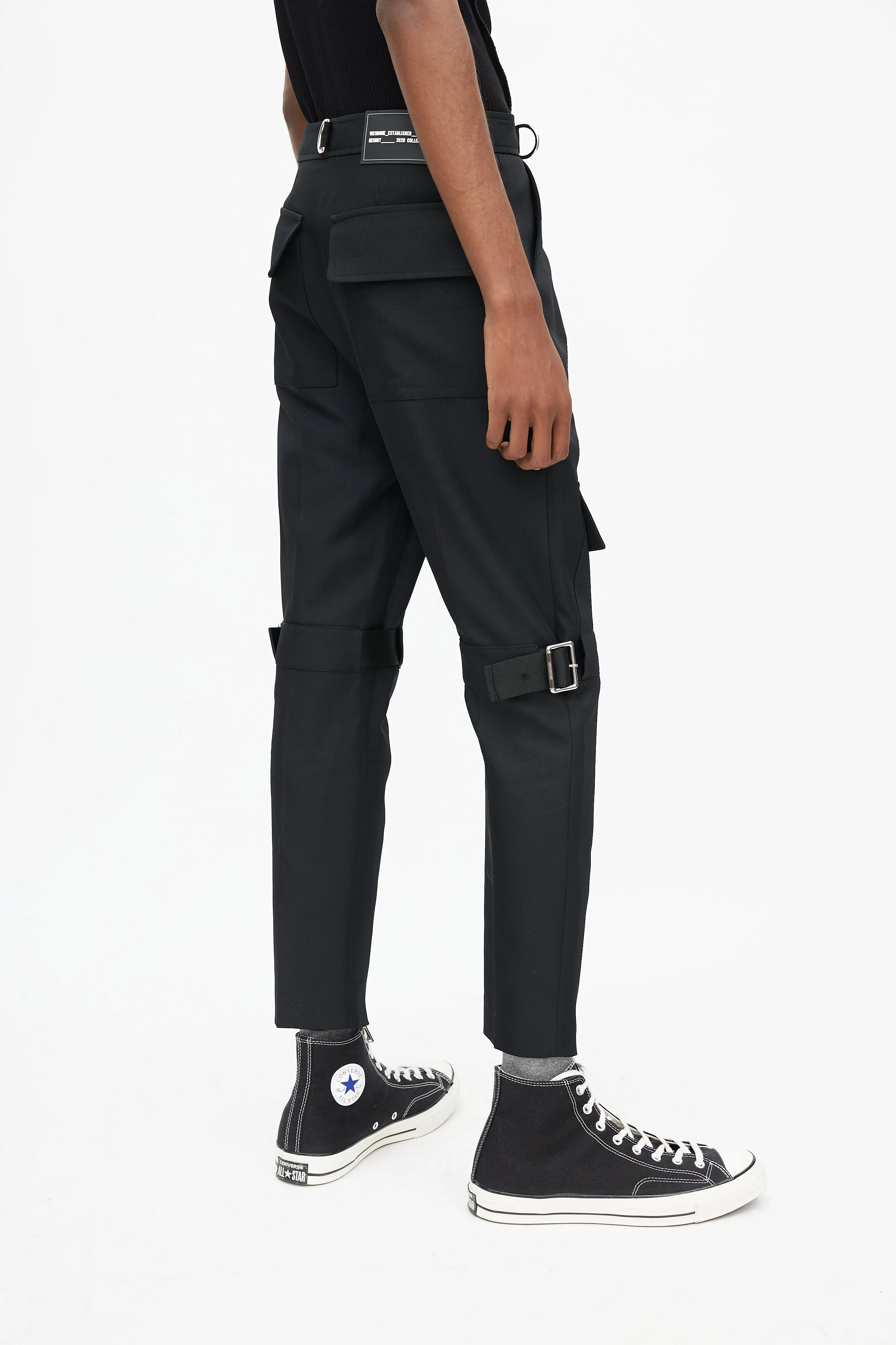 Black & Silver Cargo Pant