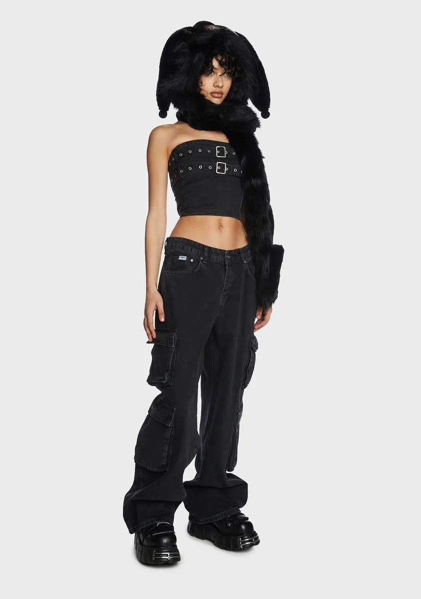 Black Combat Release Jeans