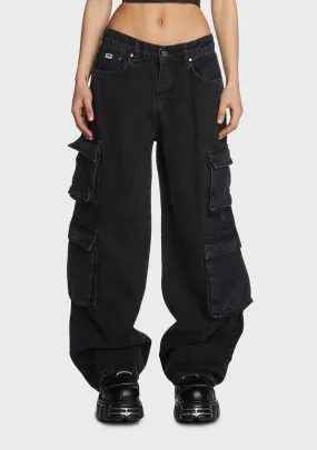 Black Combat Release Jeans