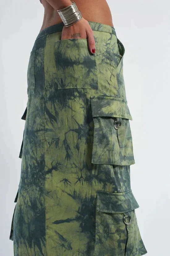 BLEACH CARGO MAXI SKIRT