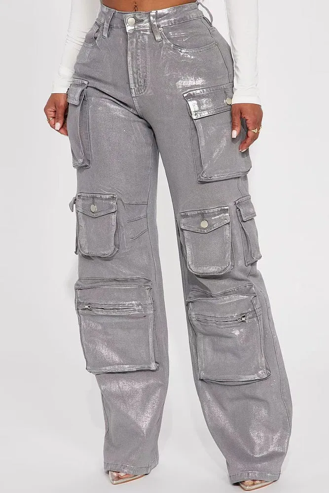 ‘Bronte’ Denim Cargo Pants
