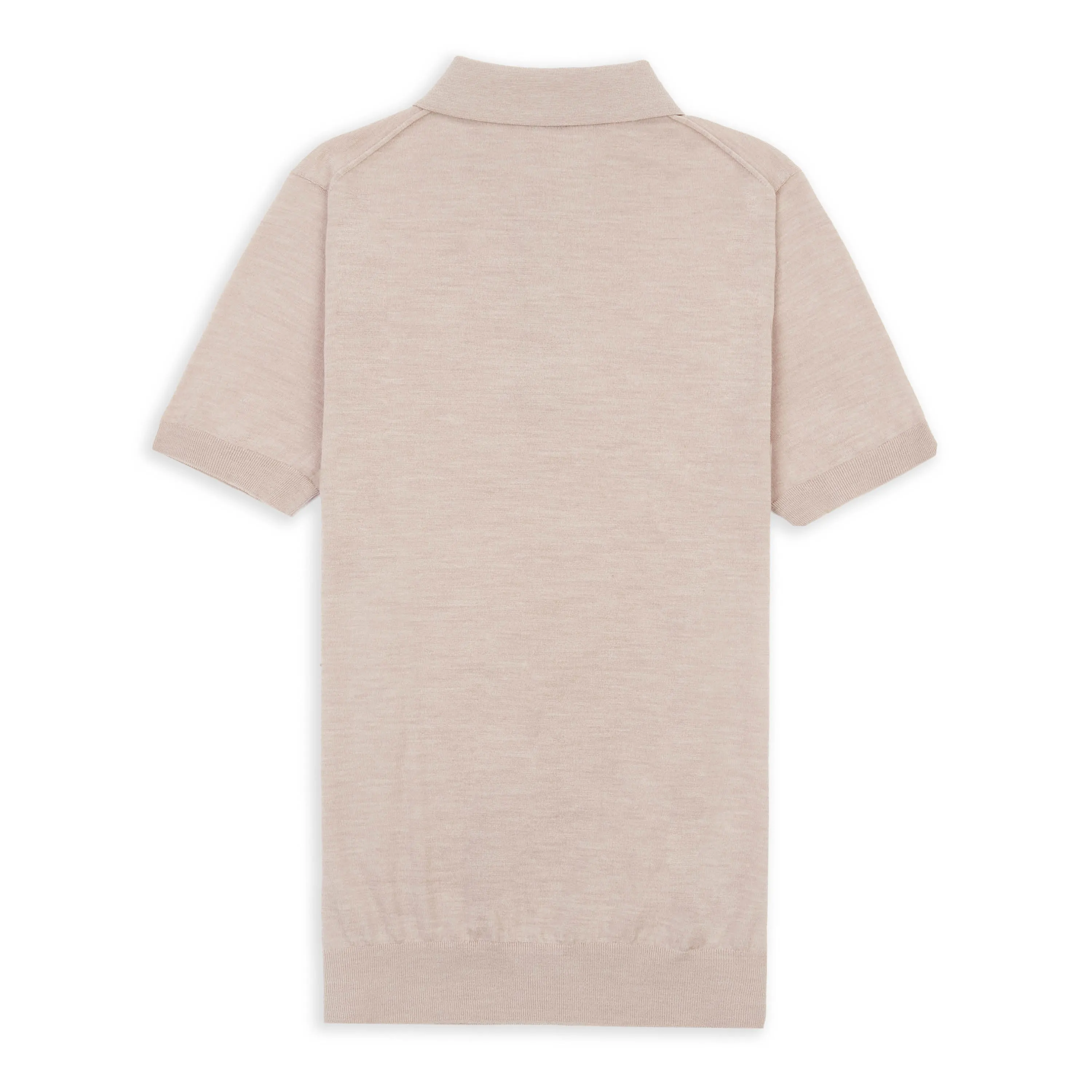 Collared Short Sleeve Polo - Sand
