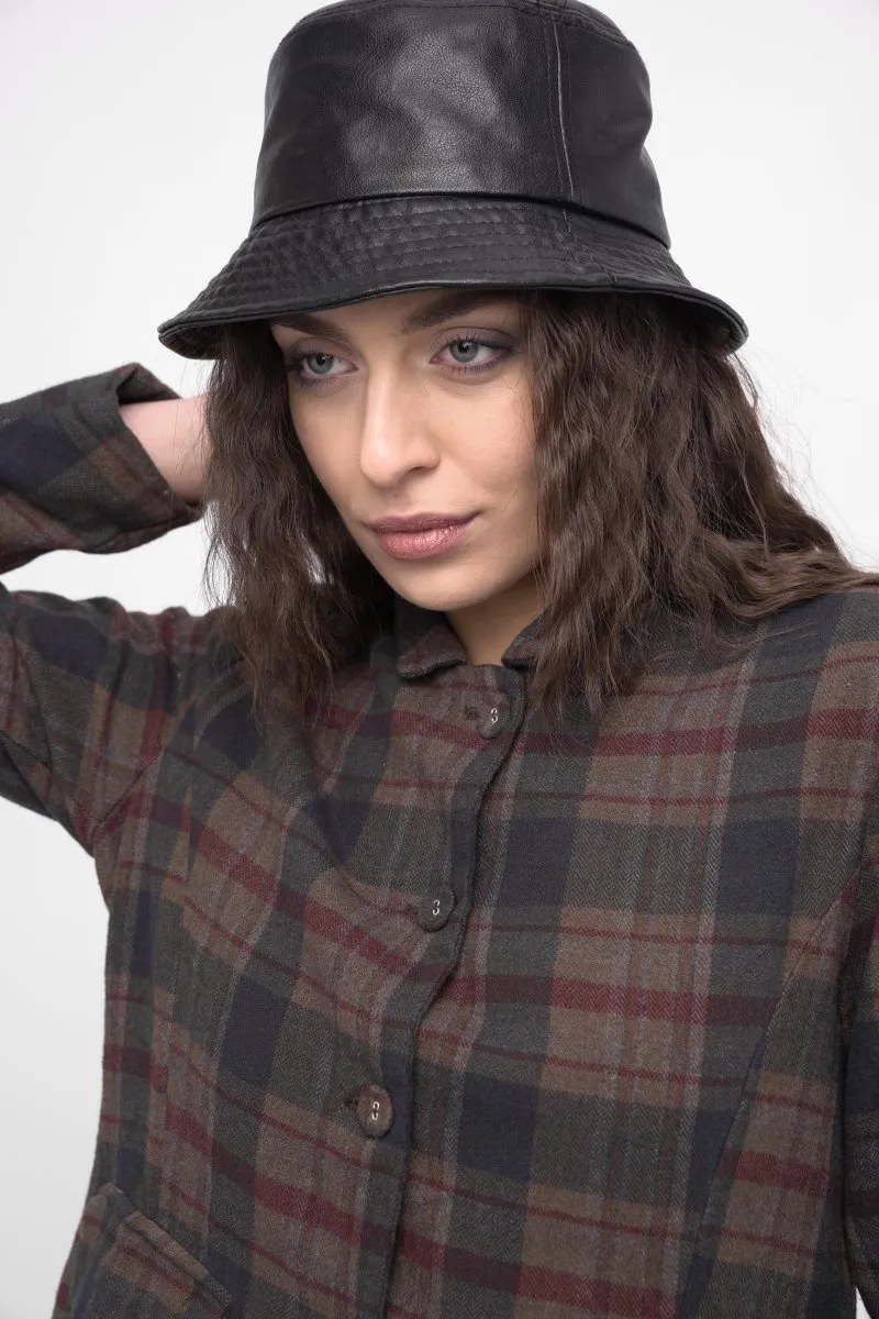 Cotton Plaid Cropped Jacket