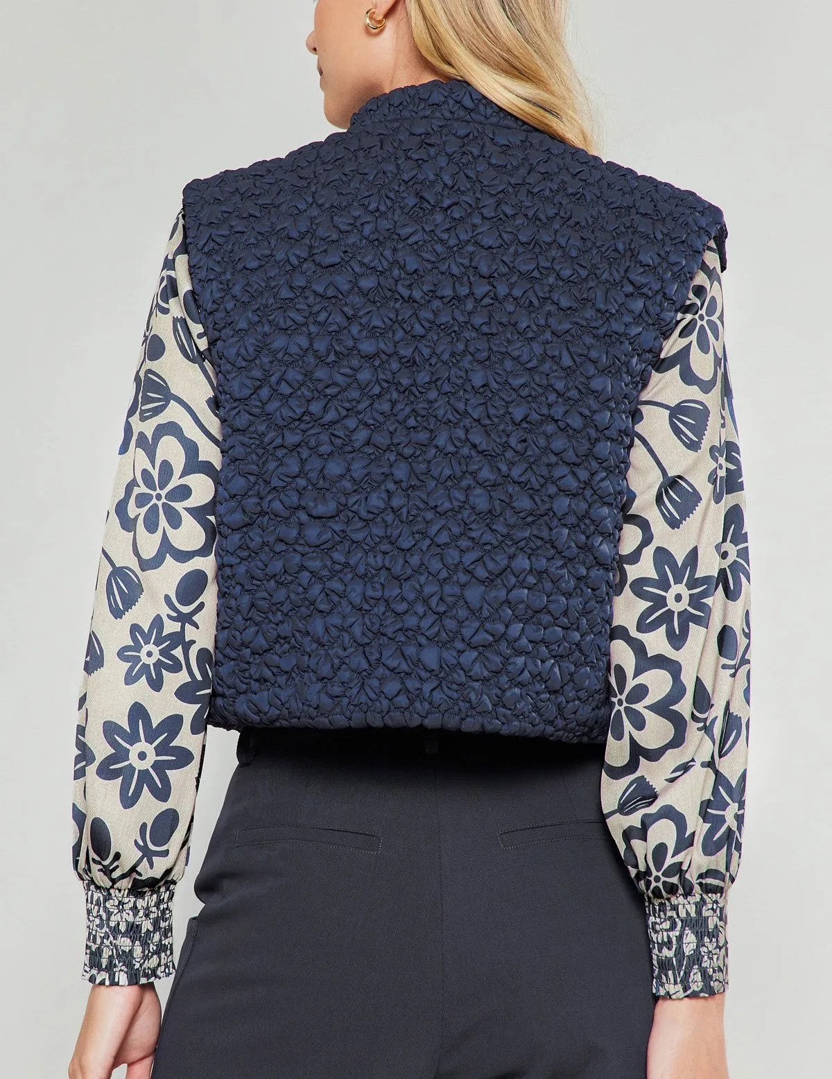 Current Air Cropped Quilting Vest