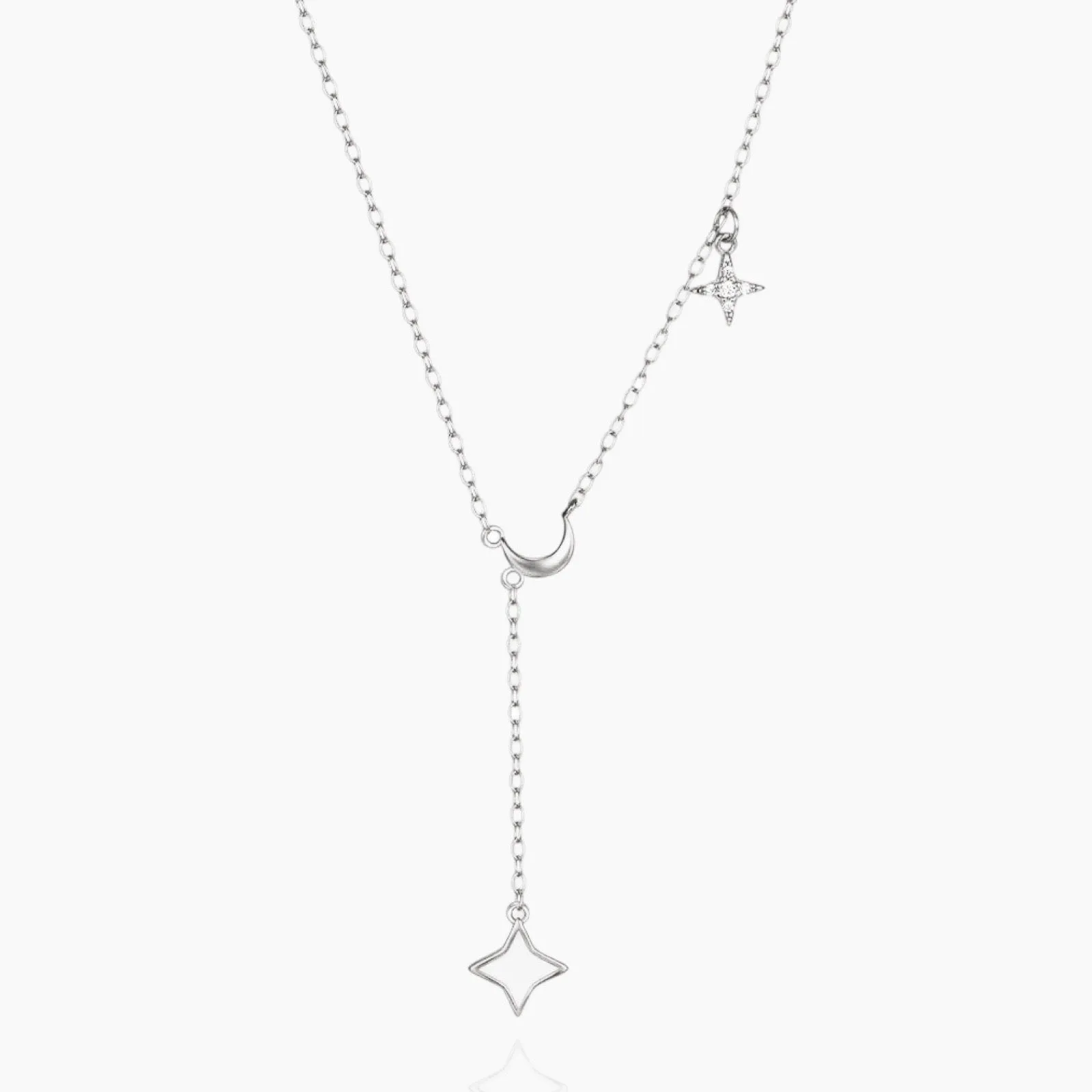 Dainty Y-Shape Moon Necklace