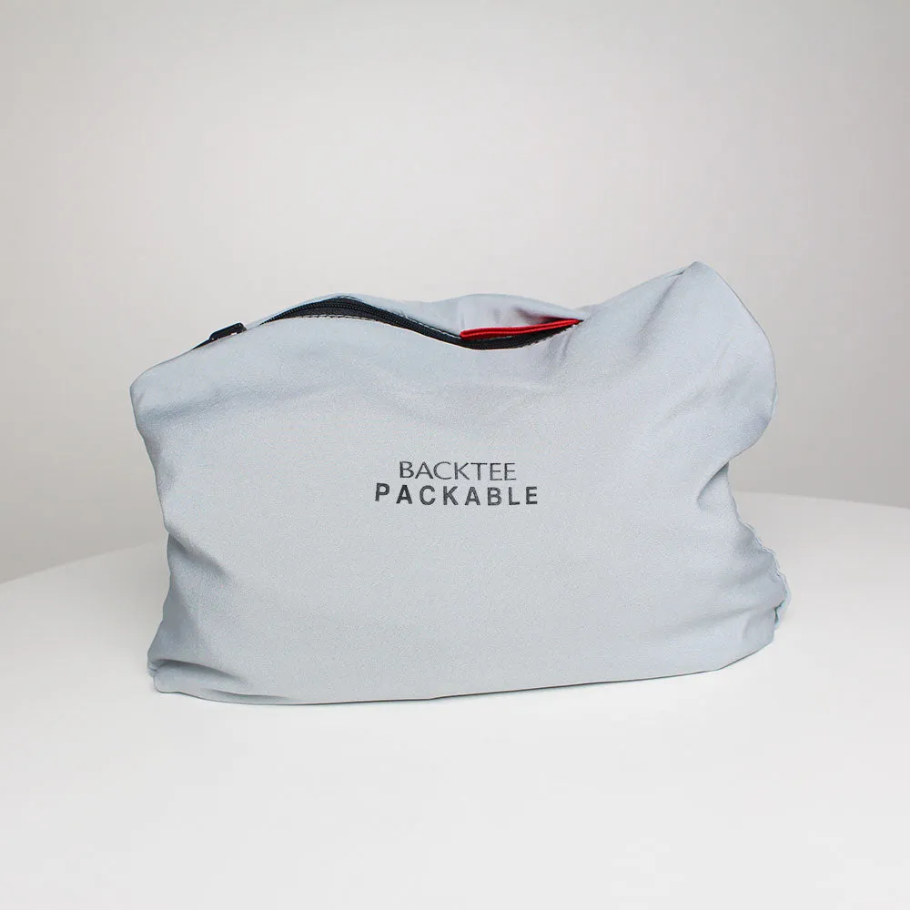 Dame 80 G. Foldbar Windshirt, Lys grå