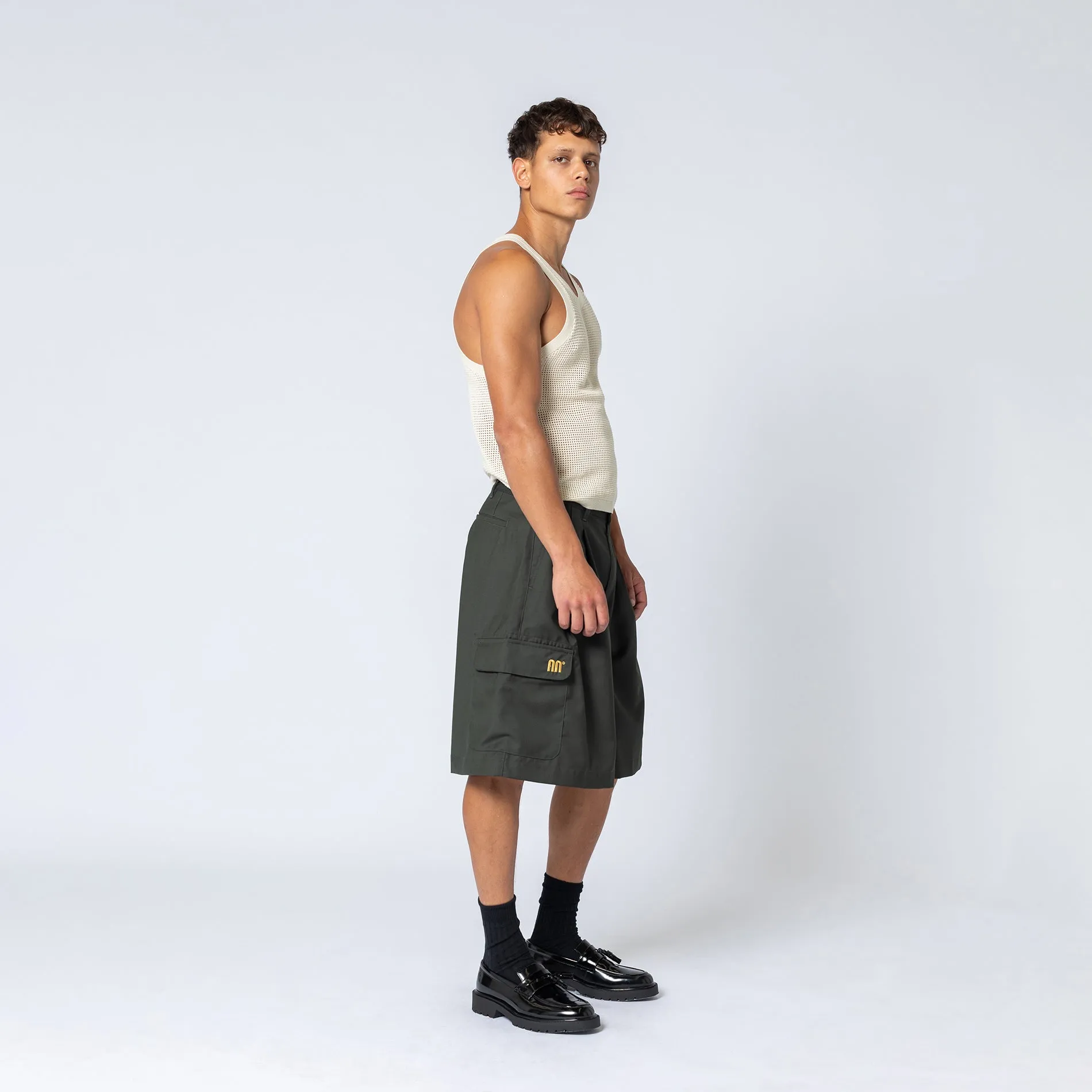 DARK OLIVE CARGO SHORT