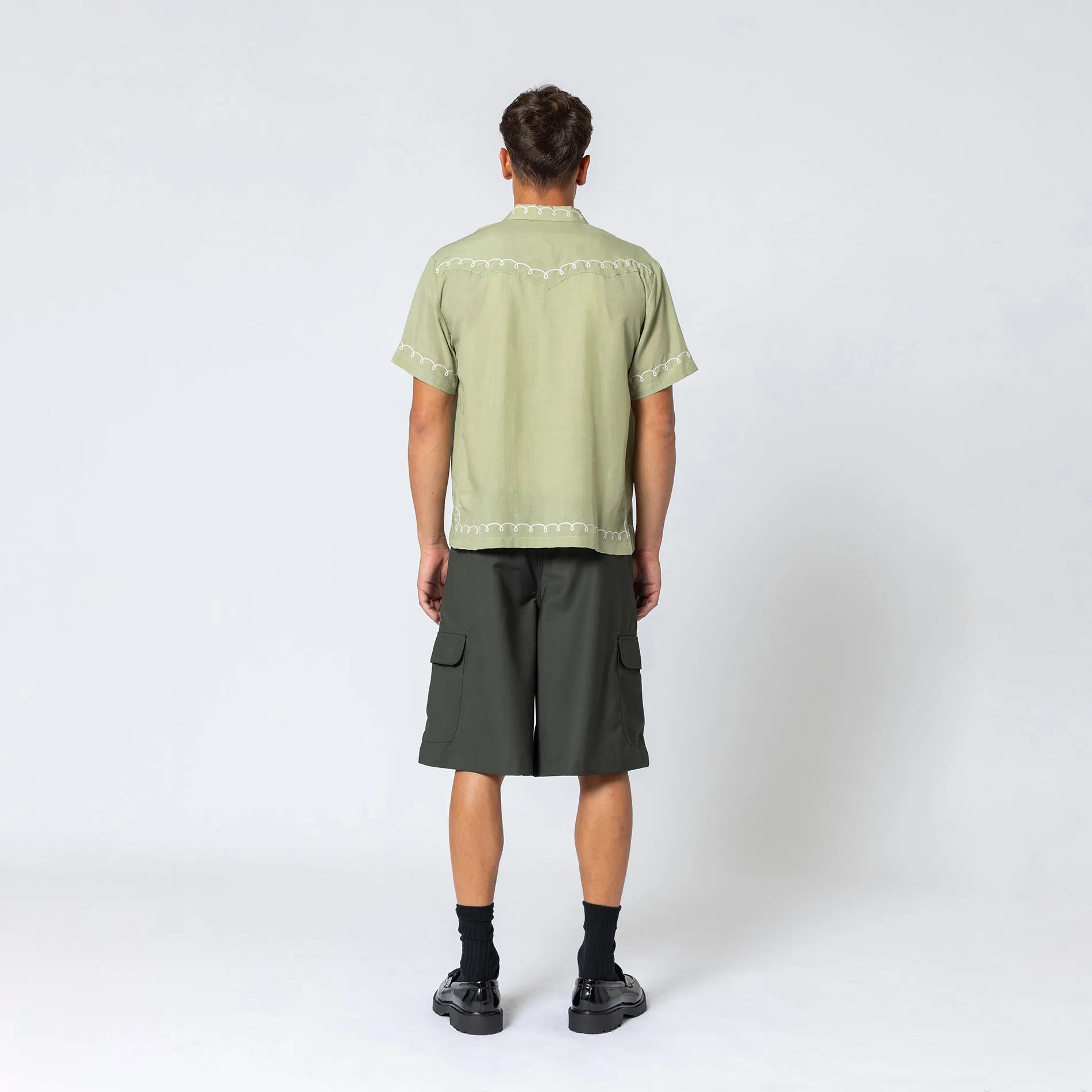 DARK OLIVE CARGO SHORT
