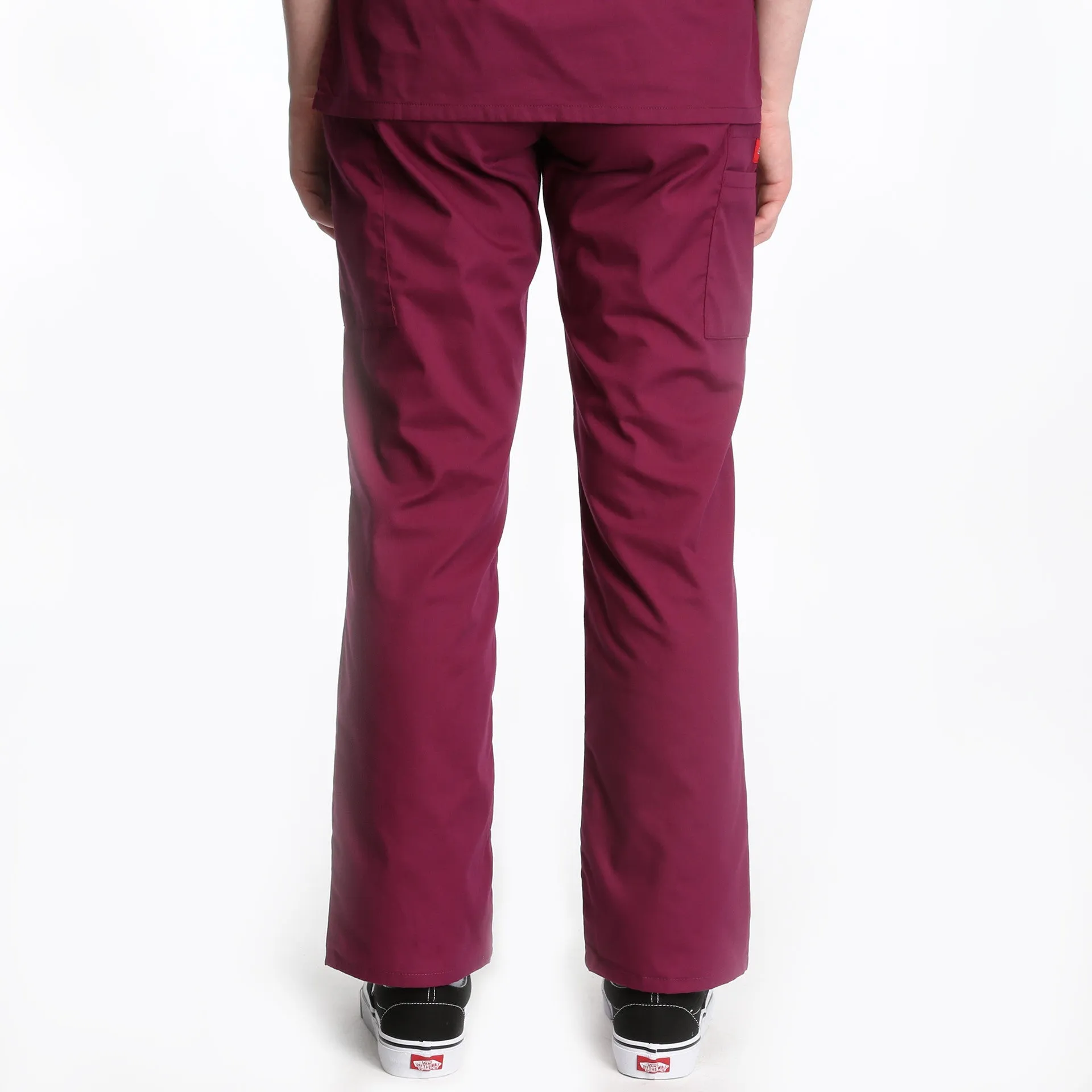 Dickies Natural Rise Elastic Scrub Pant - Wine