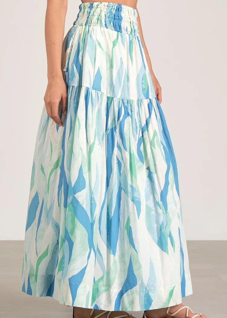 Elan Samantha Maxi Skirt - Azure Amalfi