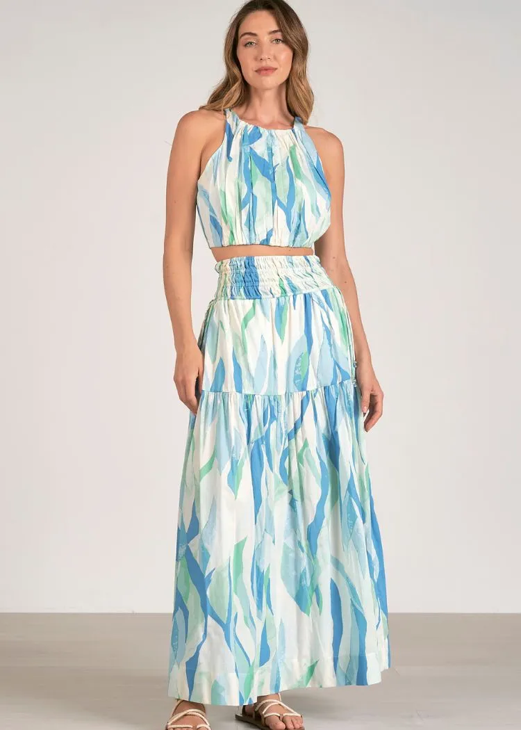 Elan Samantha Maxi Skirt - Azure Amalfi