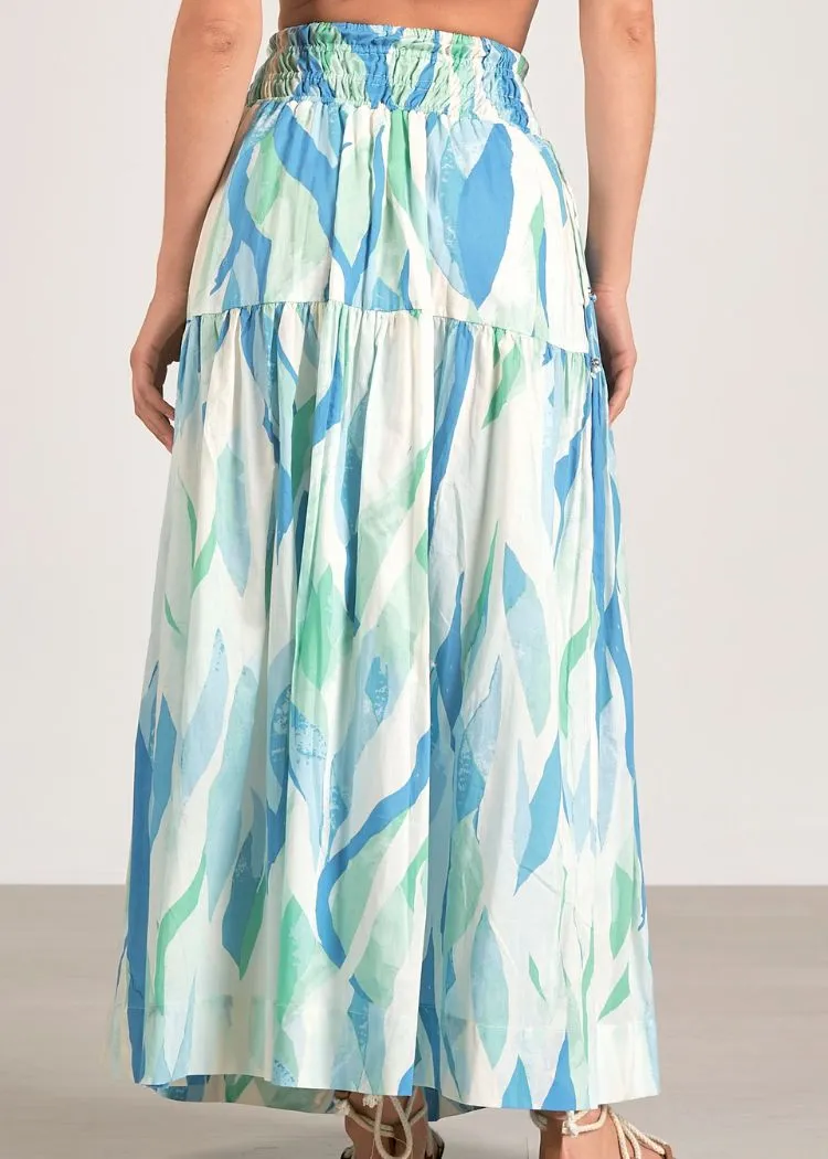 Elan Samantha Maxi Skirt - Azure Amalfi
