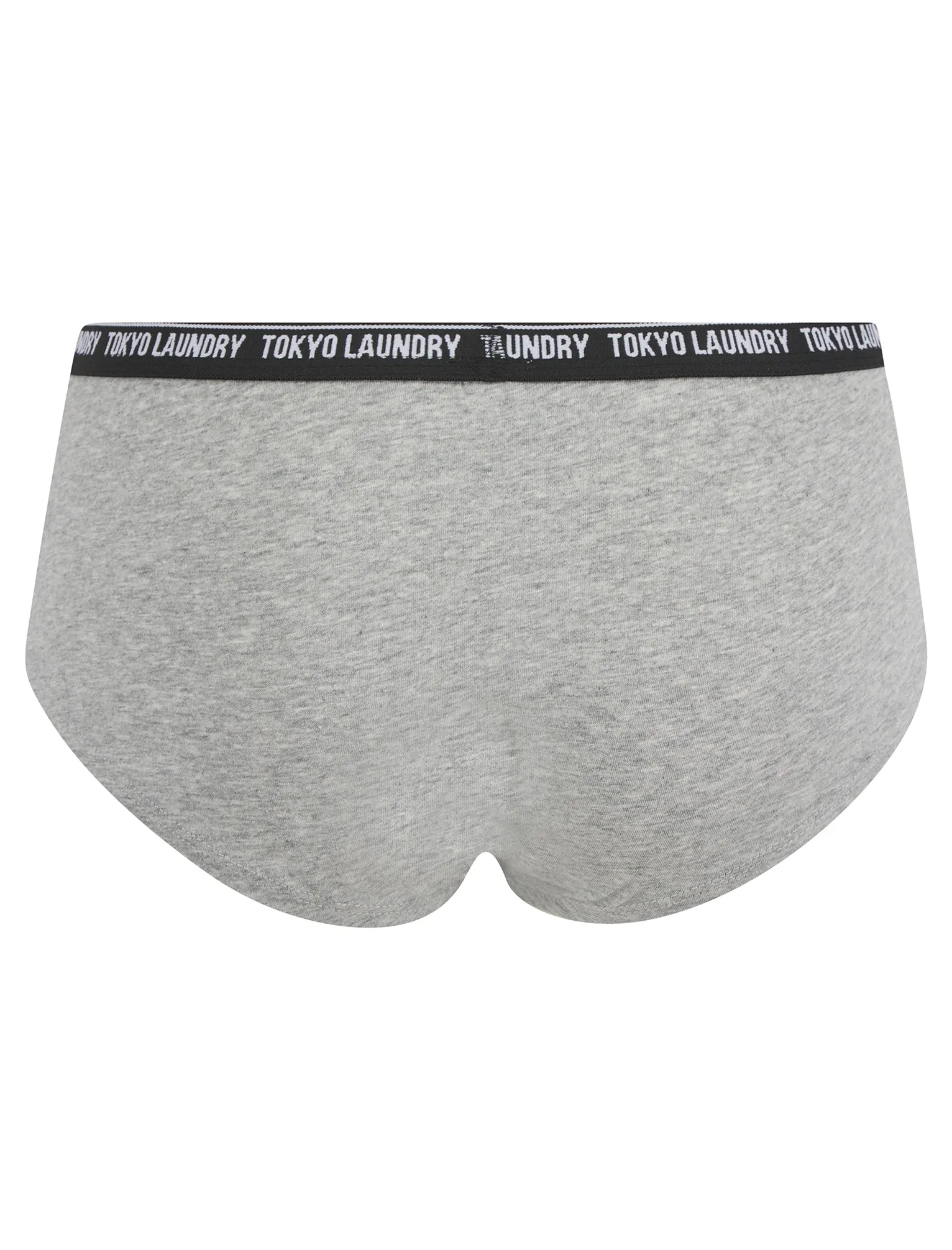 Elia (3 Pack) Assorted Hipster Briefs in Peacoat Blue / Bright White / Light Grey Marl - Tokyo Laundry