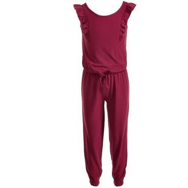 Epic Threads Little Girls Flutter-Sleeve Jumpsuit, Size 4T