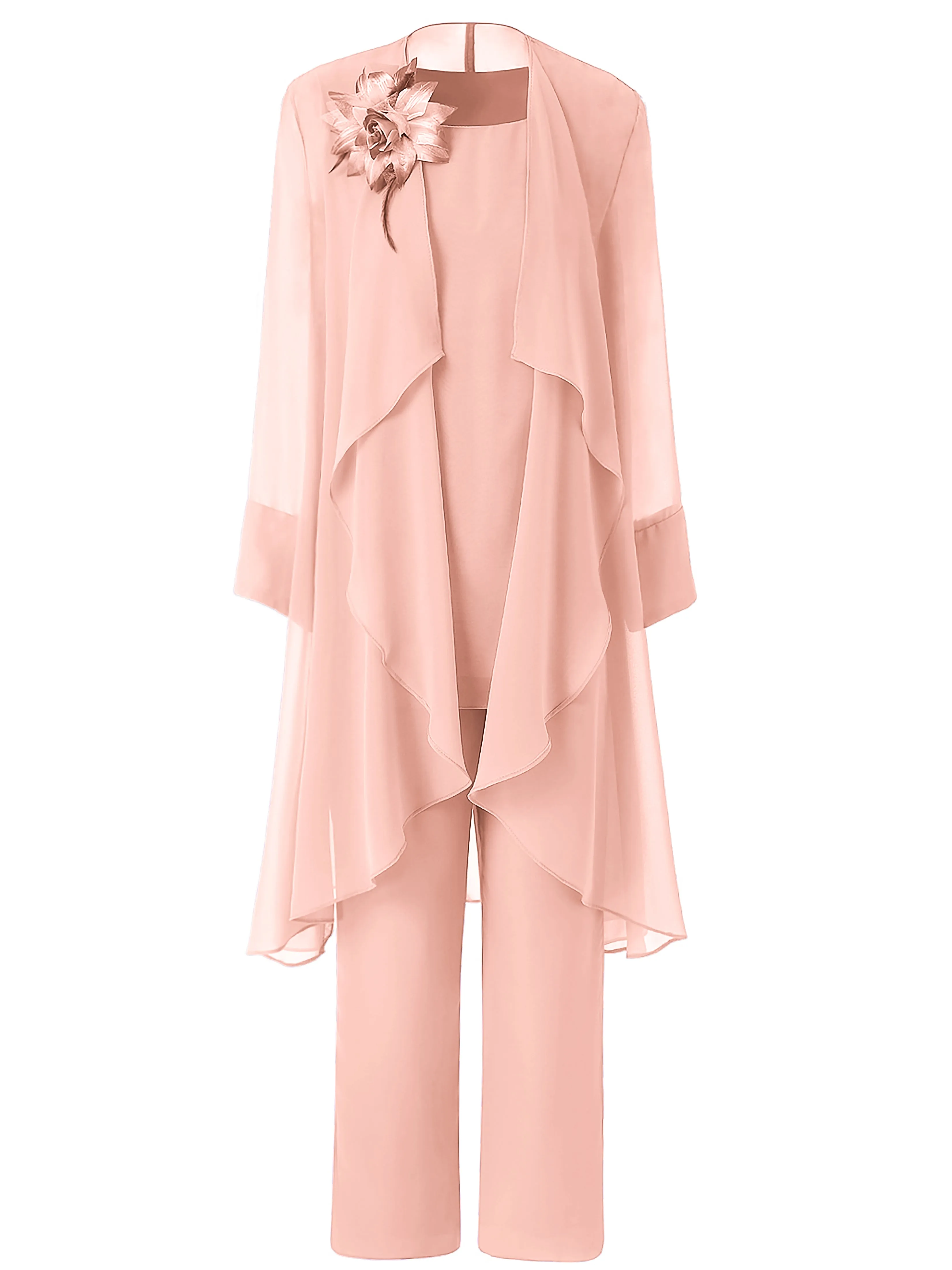 Floral Chiffon Mother of the Bride Dress Pant Suits