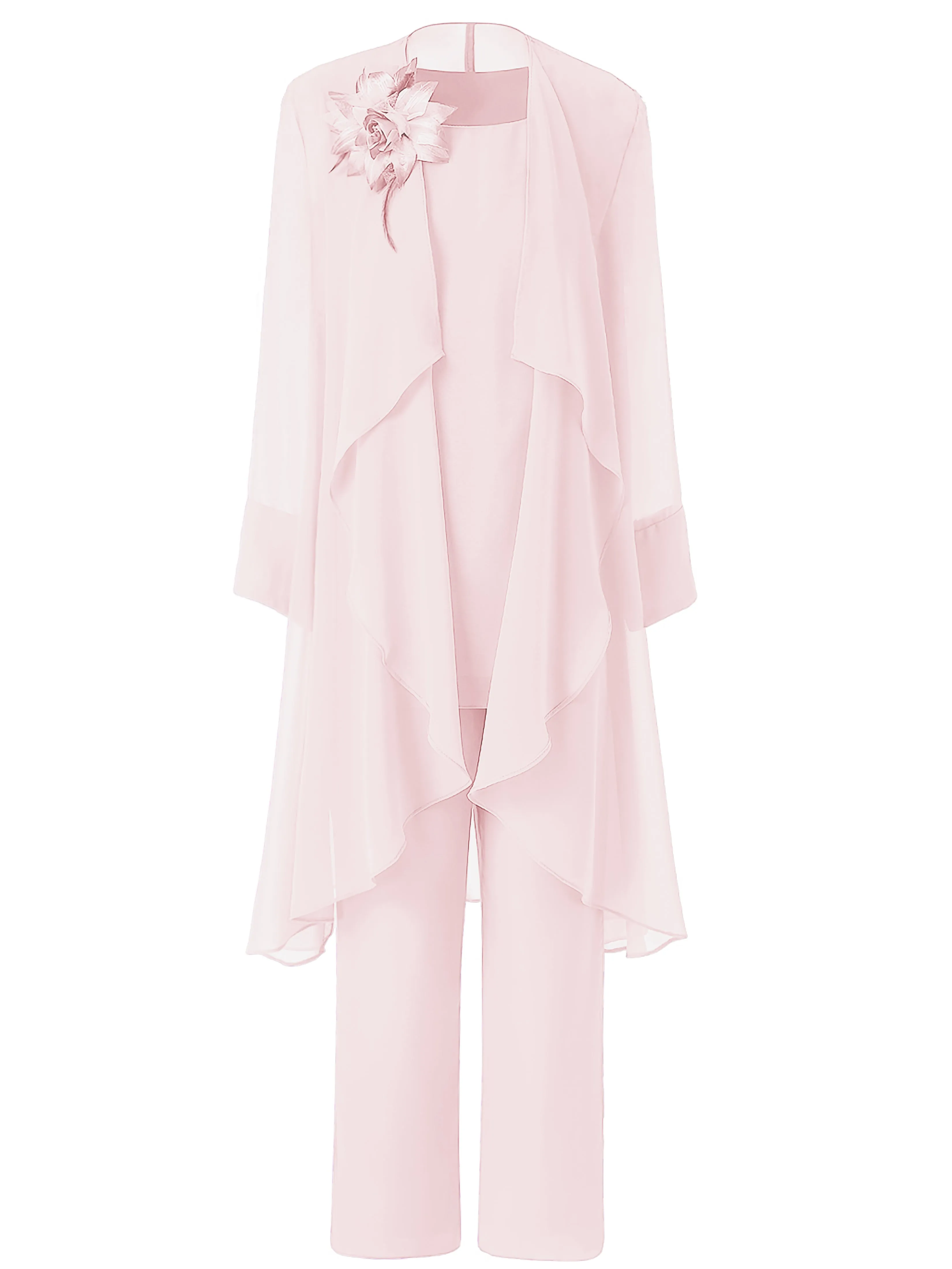 Floral Chiffon Mother of the Bride Dress Pant Suits