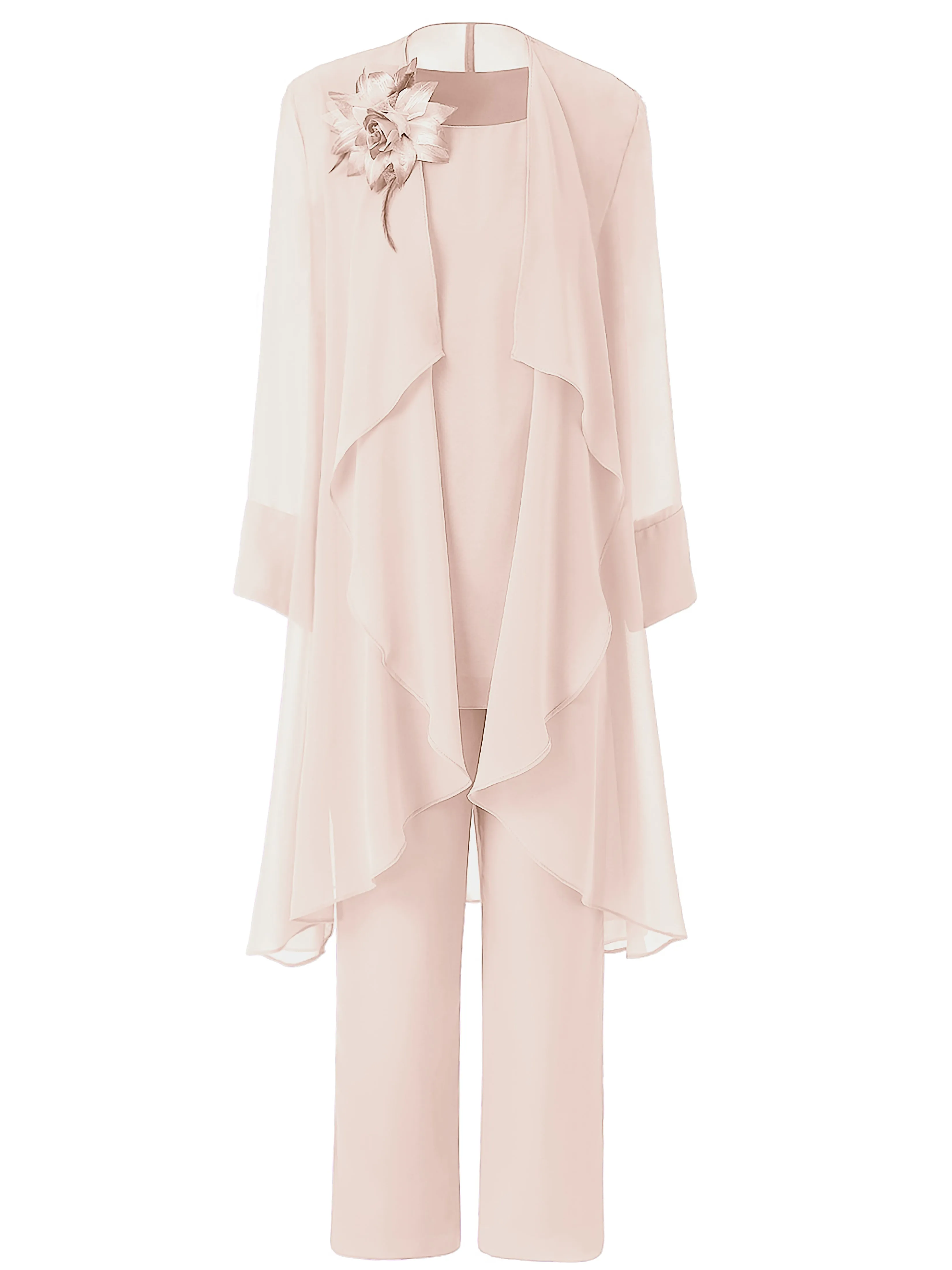 Floral Chiffon Mother of the Bride Dress Pant Suits