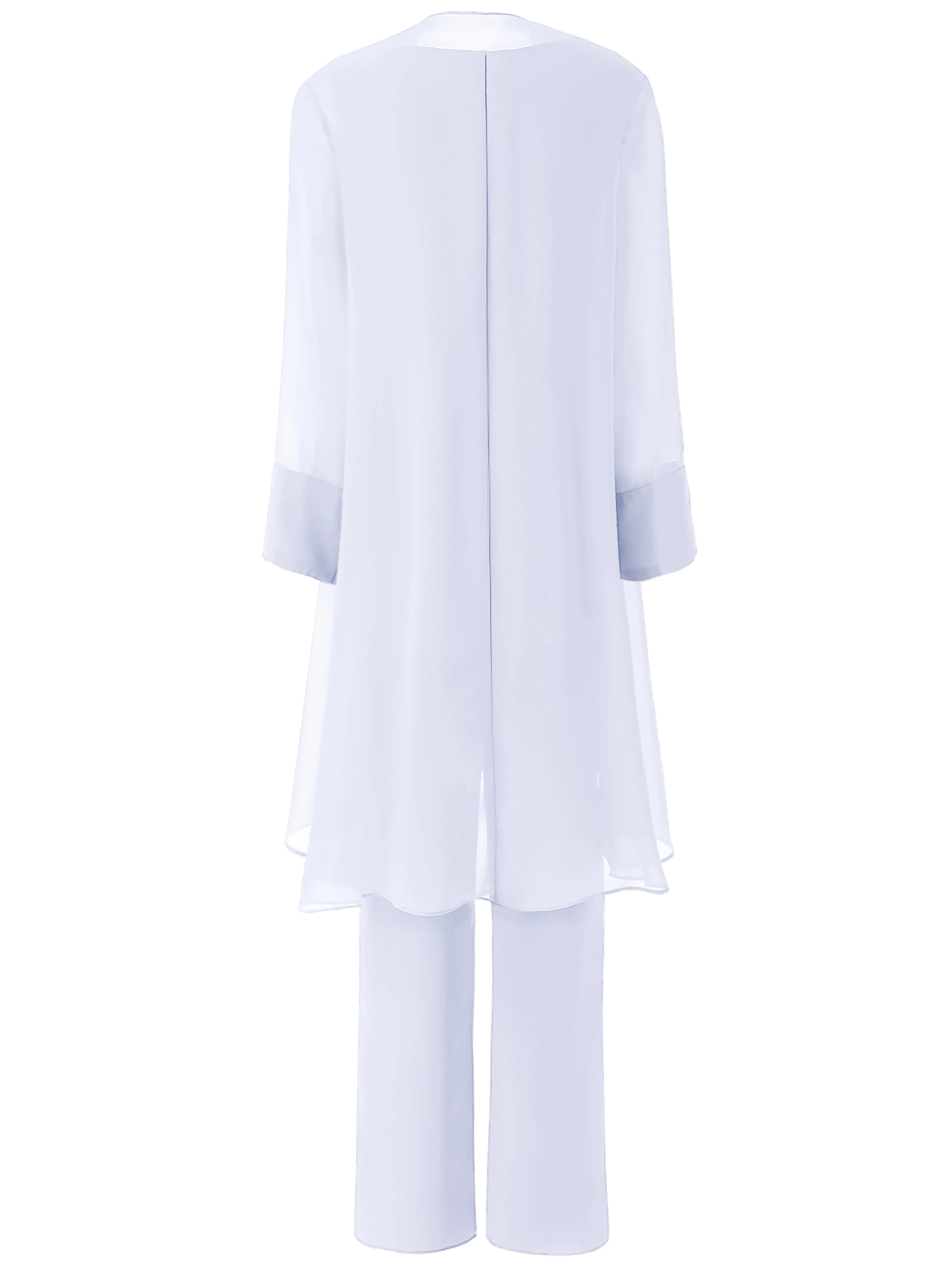 Floral Chiffon Mother of the Bride Dress Pant Suits