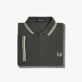 Fred Perry M3600 Polo - Field Green / Oatmeal