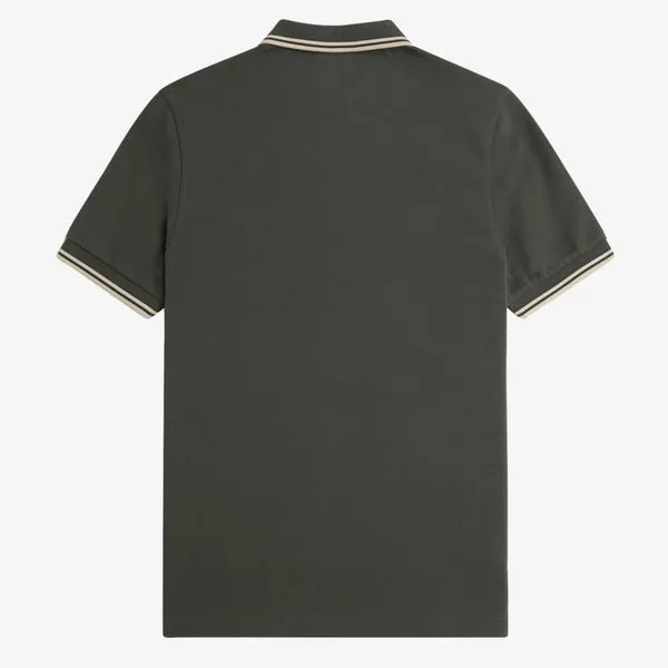 Fred Perry M3600 Polo - Field Green / Oatmeal