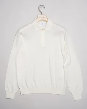 Gran Sasso Merino Wool Polo Knit / Off White