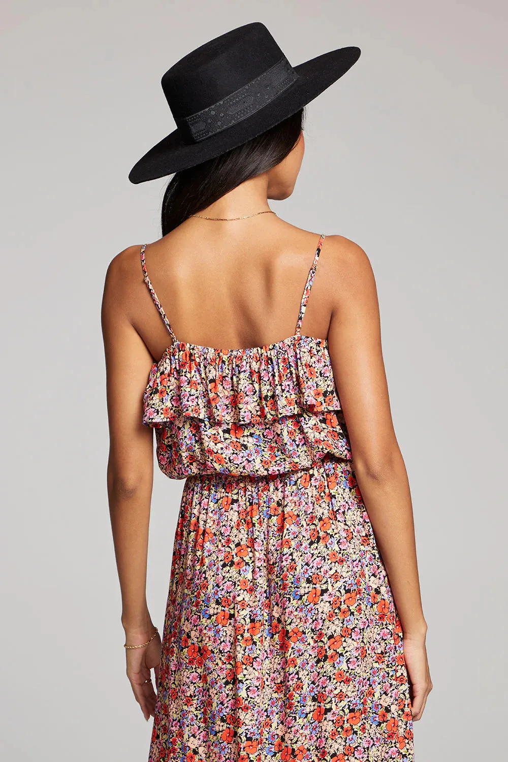 Jinni Tank | Multi-Flower Red