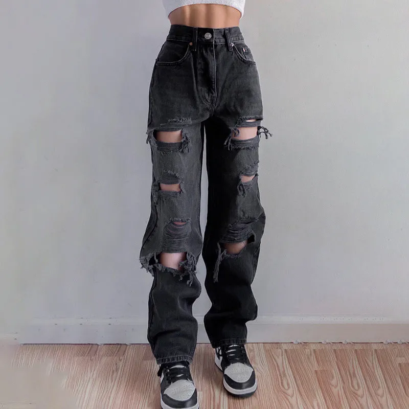 Julia Fashion - High Waist Jeans High Street Women's Jeans