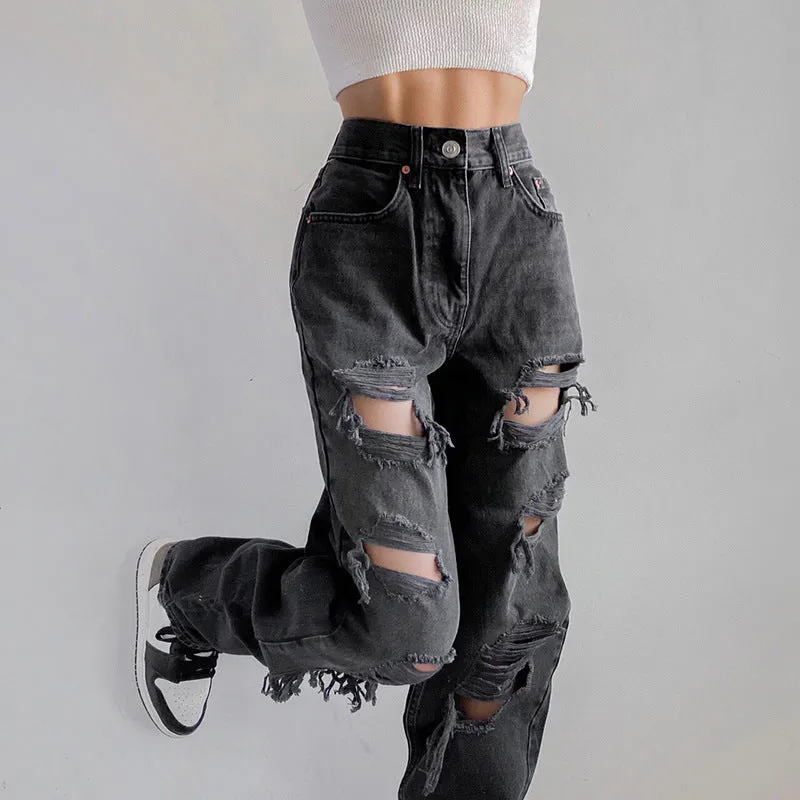 Julia Fashion - High Waist Jeans High Street Women's Jeans