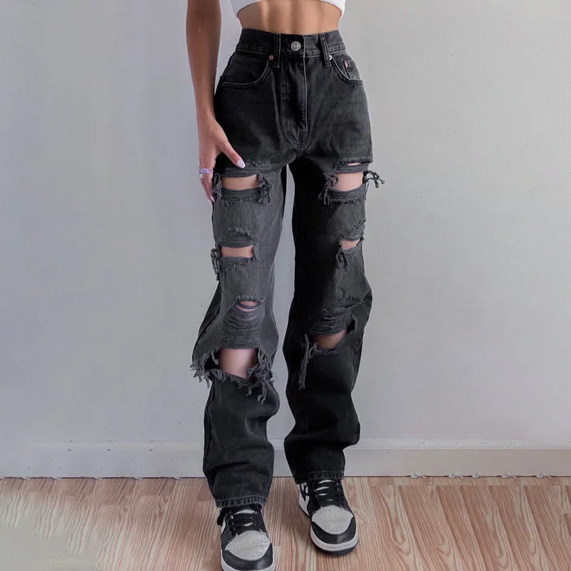 Julia Fashion - High Waist Jeans High Street Women's Jeans