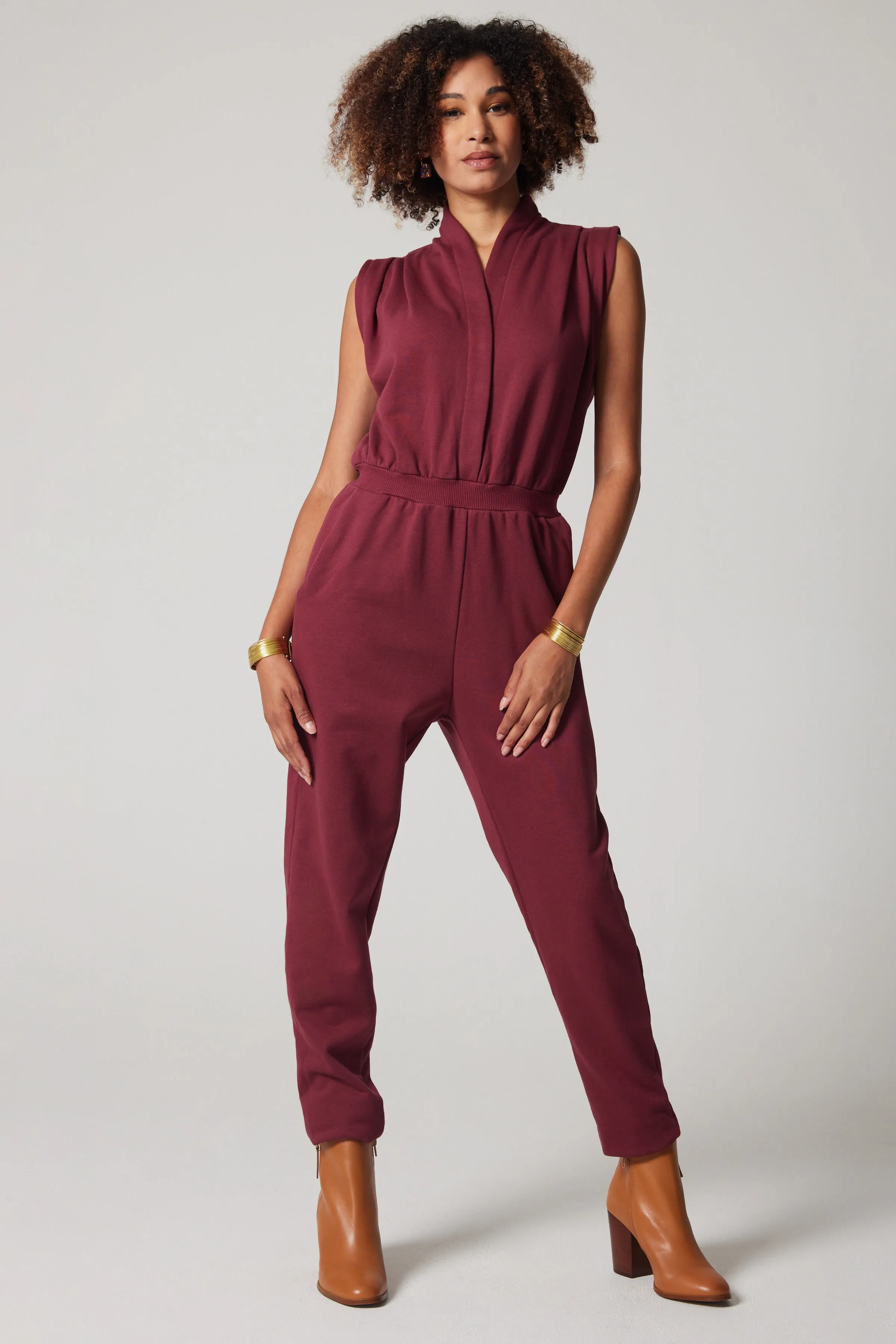 Jumpsuit - Burgundy