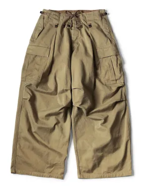 Kapital Heavy Drill Cotton Jumbo Cargo Pants - Beige