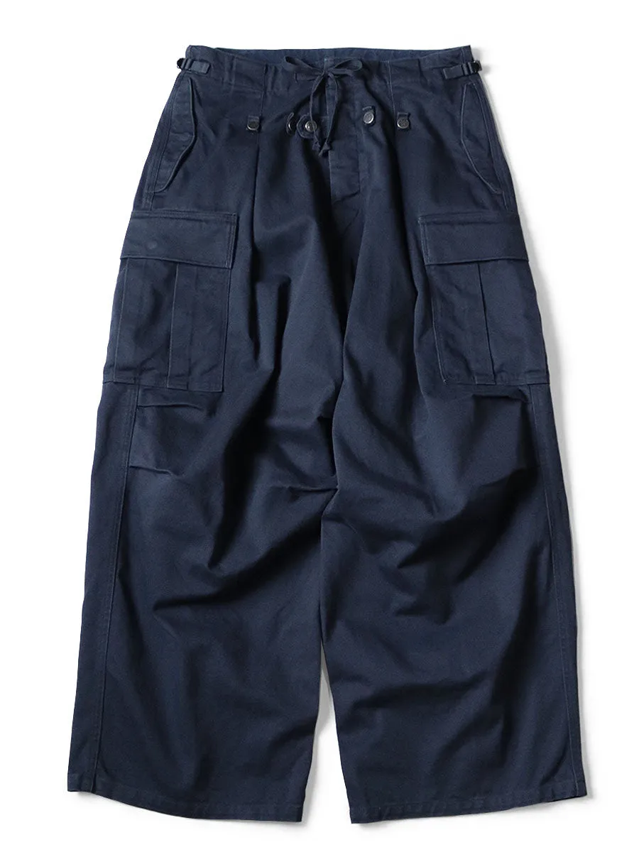 Kapital Heavy Drill Cotton Jumbo Cargo Pants - Navy