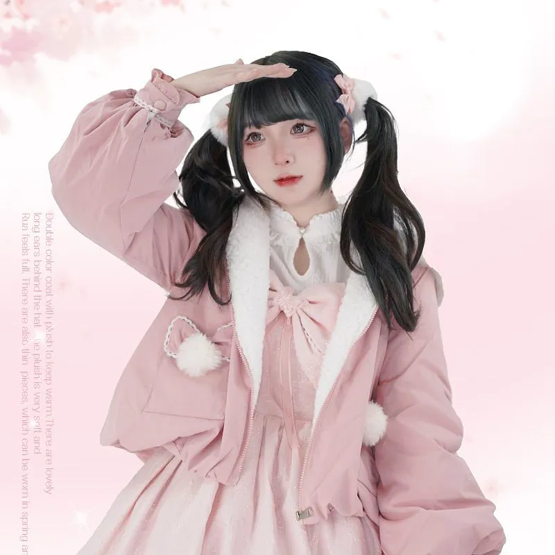 Kawaii Lolita Rabbit Ears Short Coat