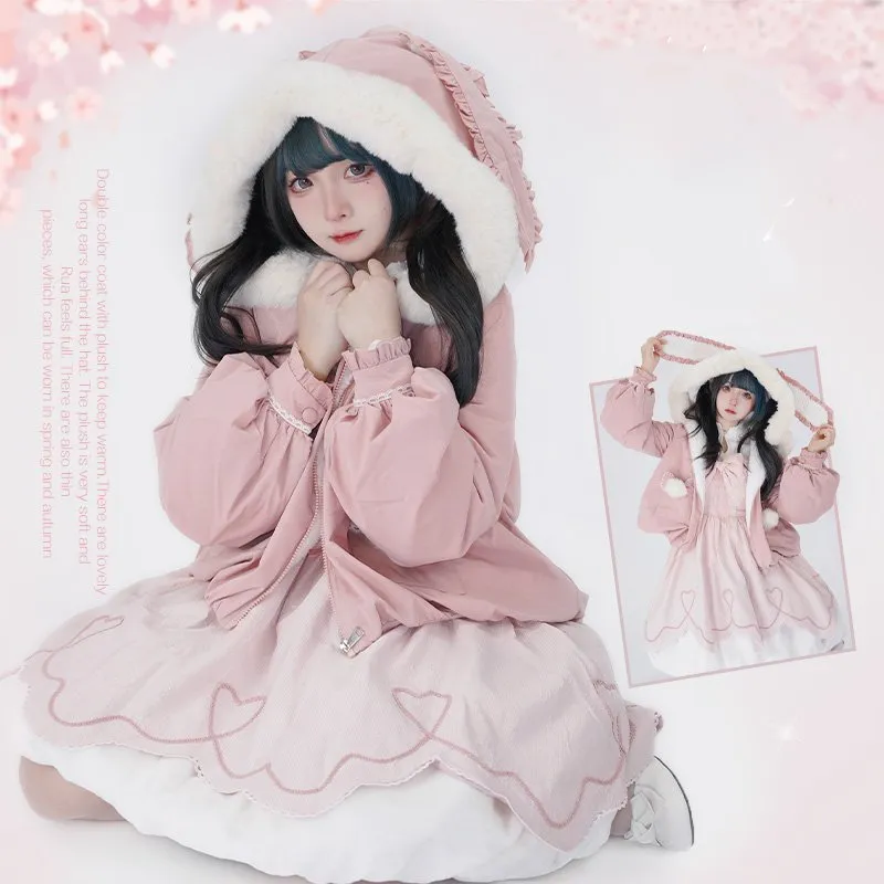 Kawaii Lolita Rabbit Ears Short Coat