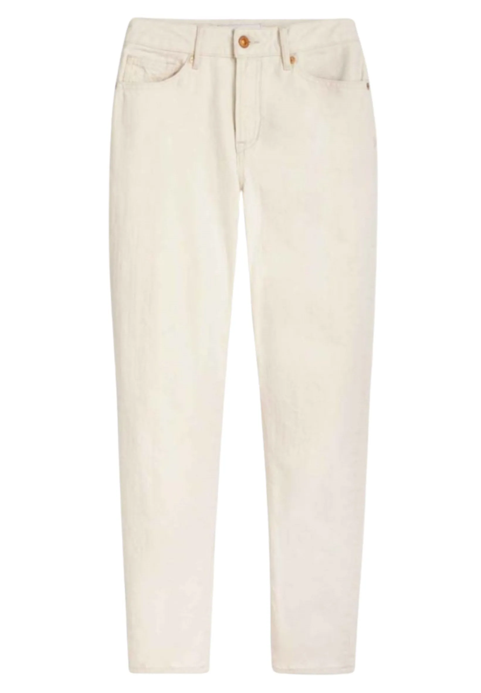 KINGS OF INDIGO Caroline cropped  jeans clean recycled ecru women