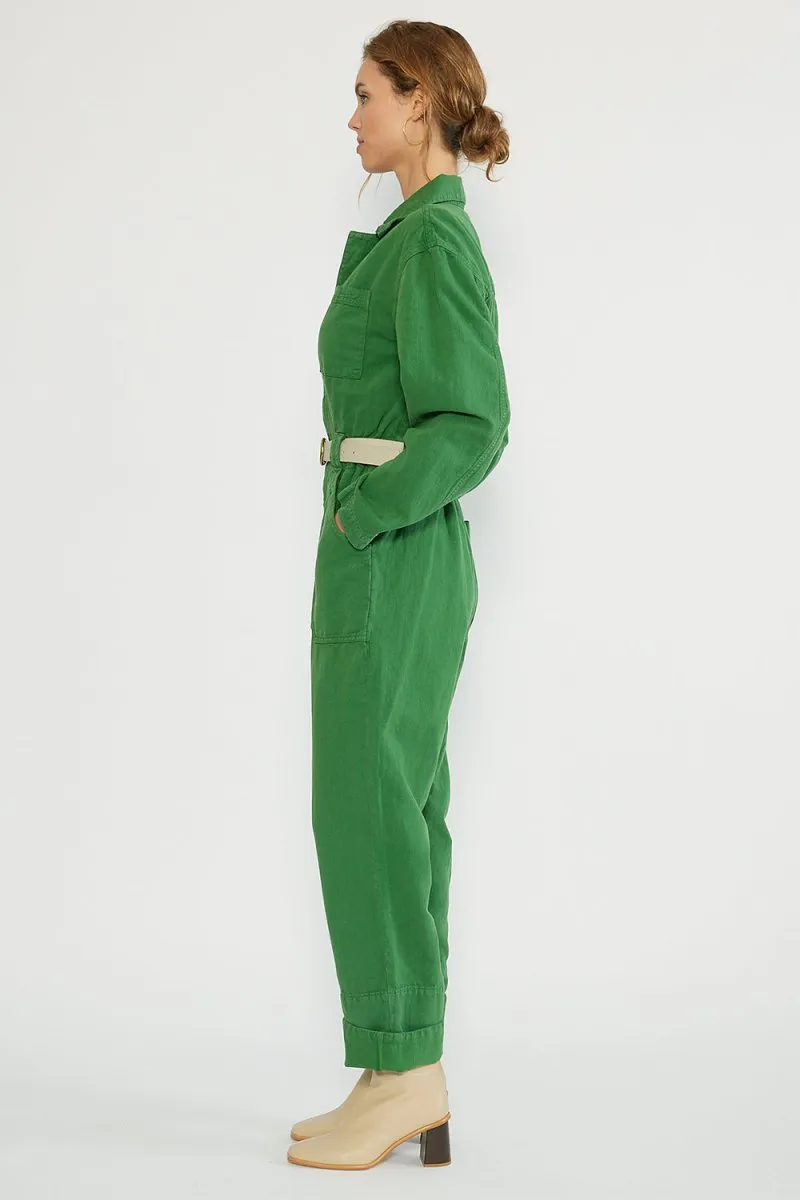 Kingsley Utility Jumpsuit in Juniper